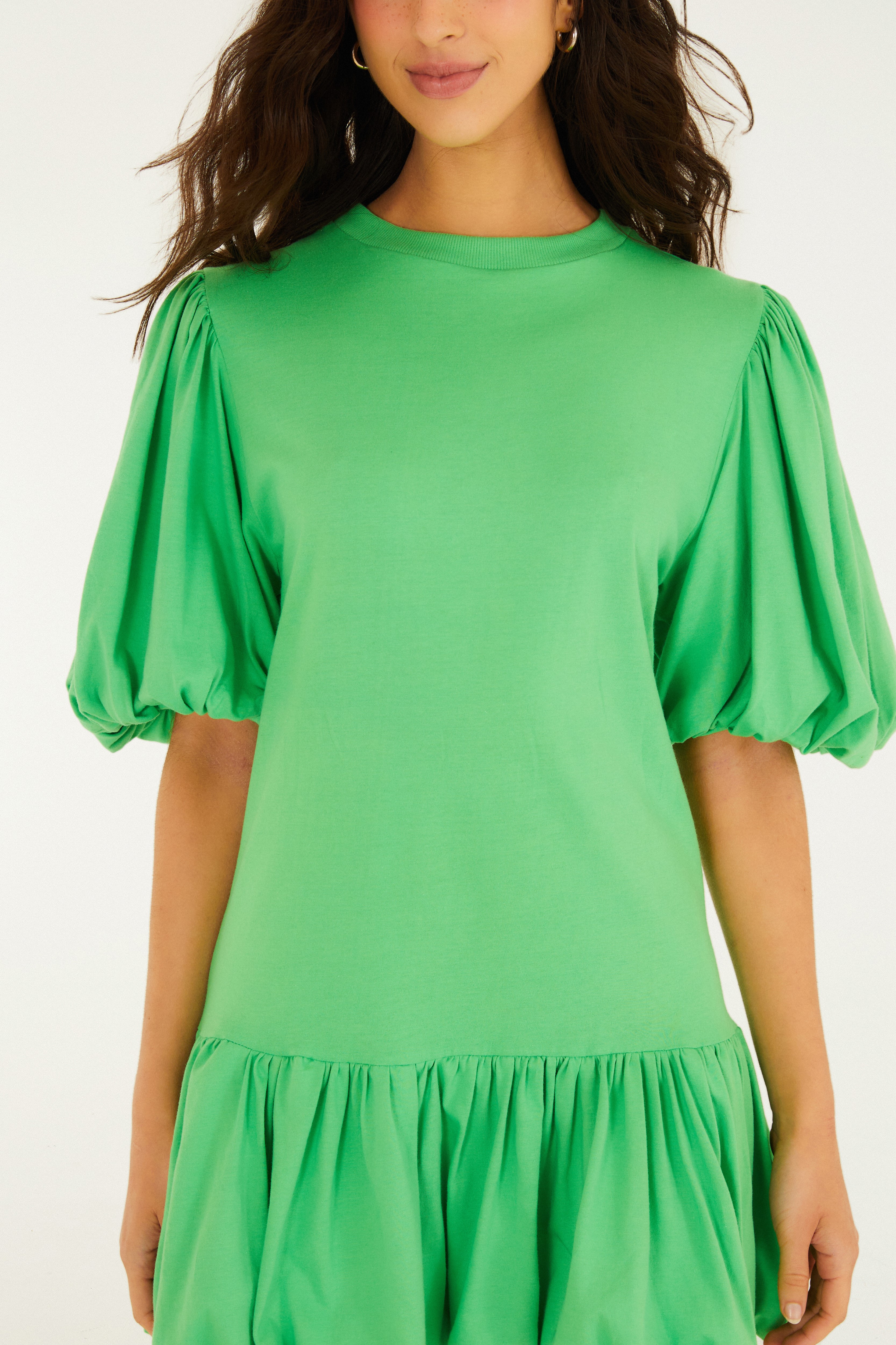 Vestido Cropped Recorte Cintura