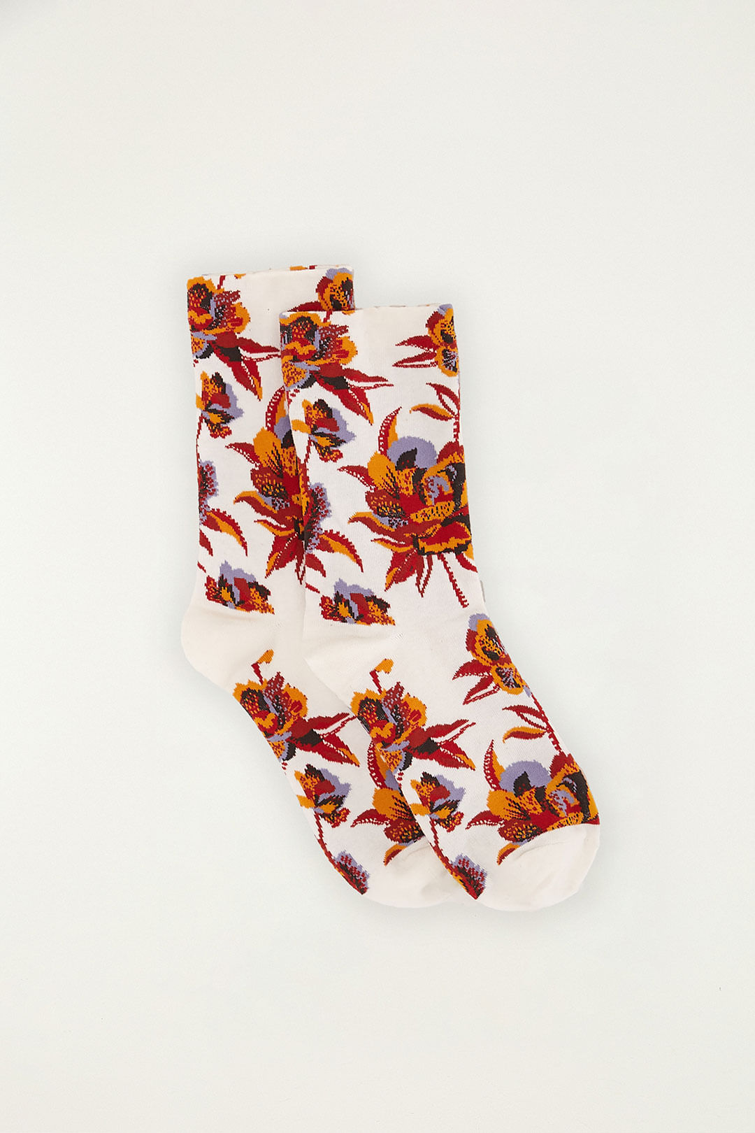 Meia Floral Lucia
