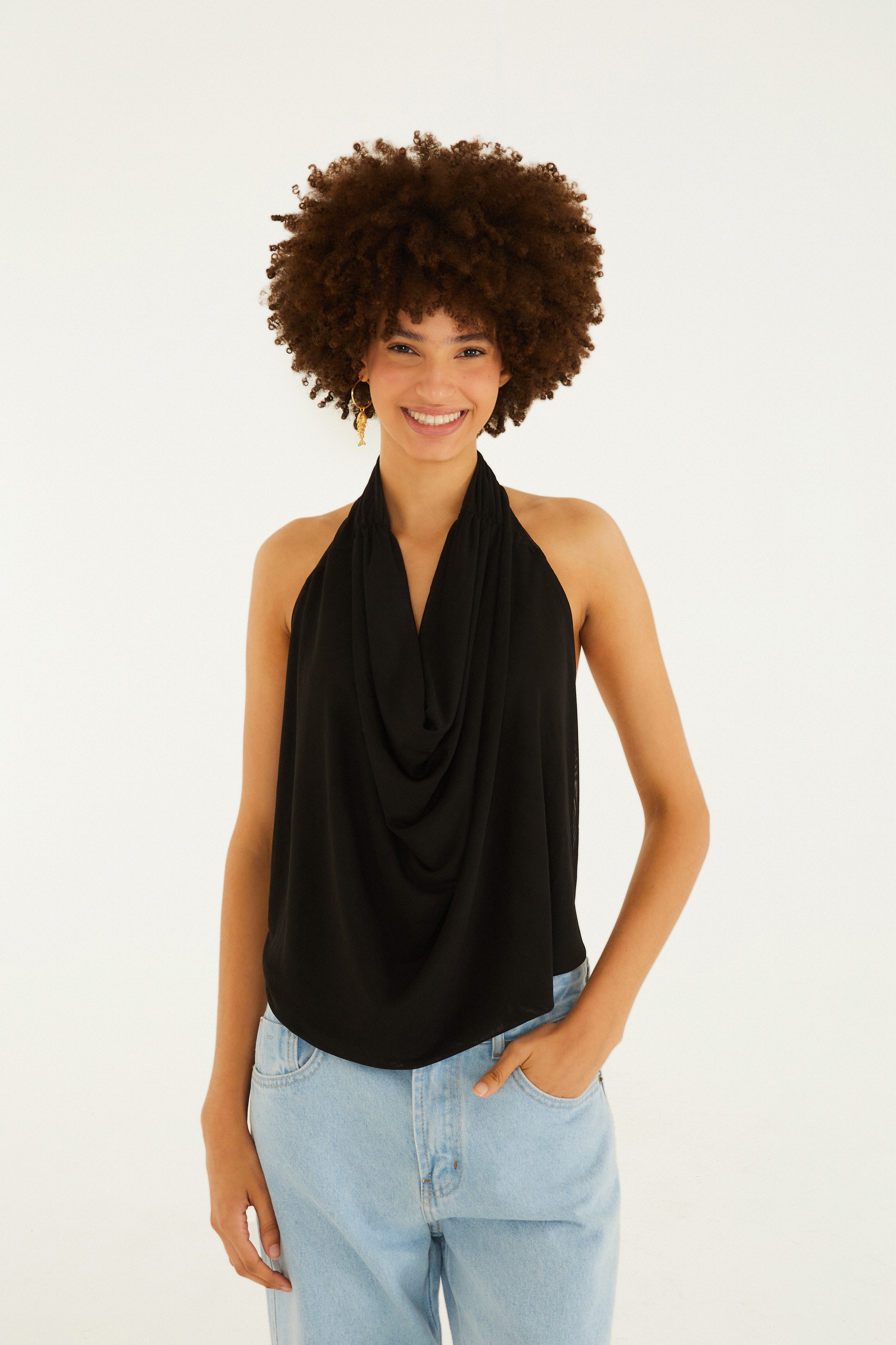 Blusa Frente Única Tule