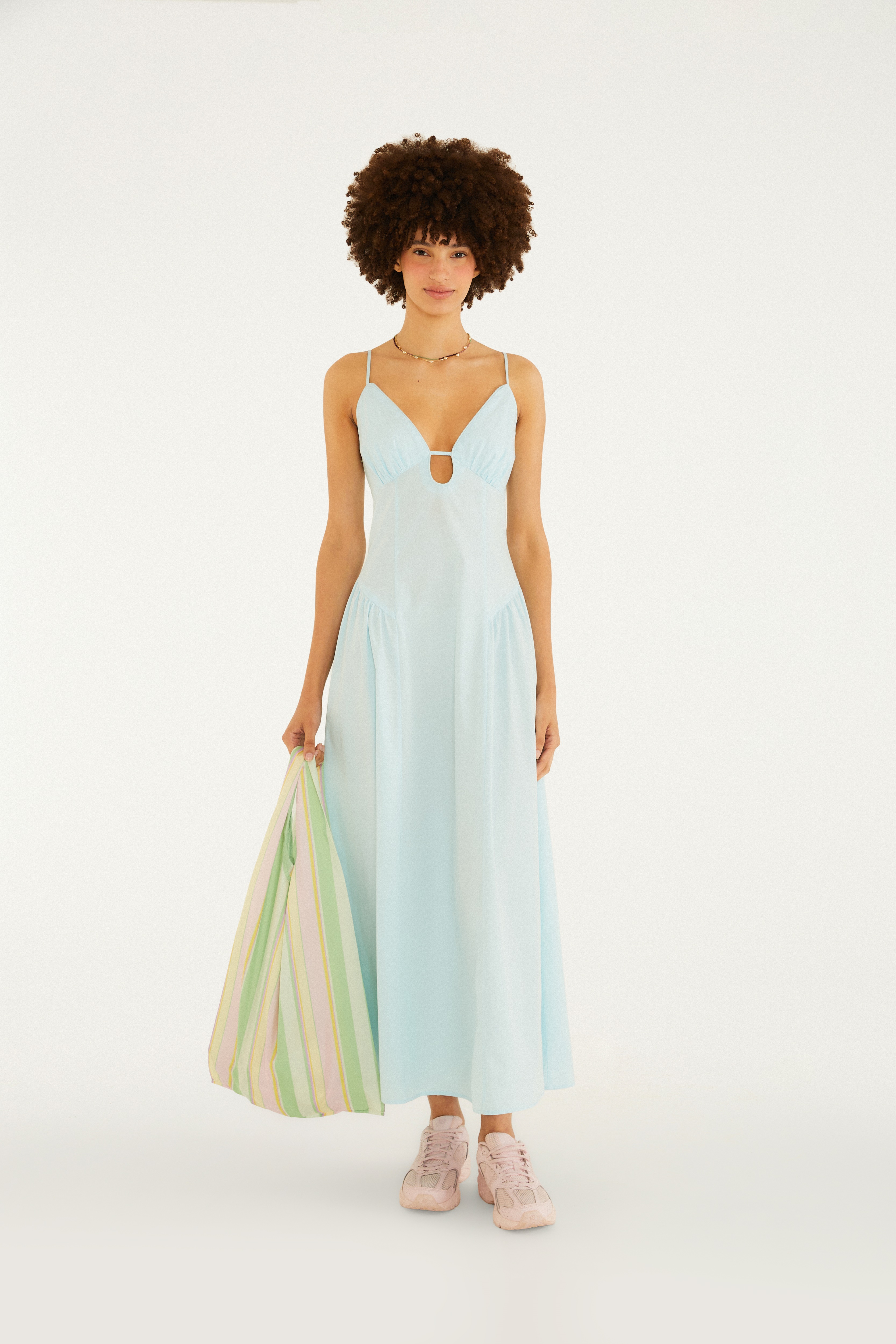 Vestido Alcinhas Decote