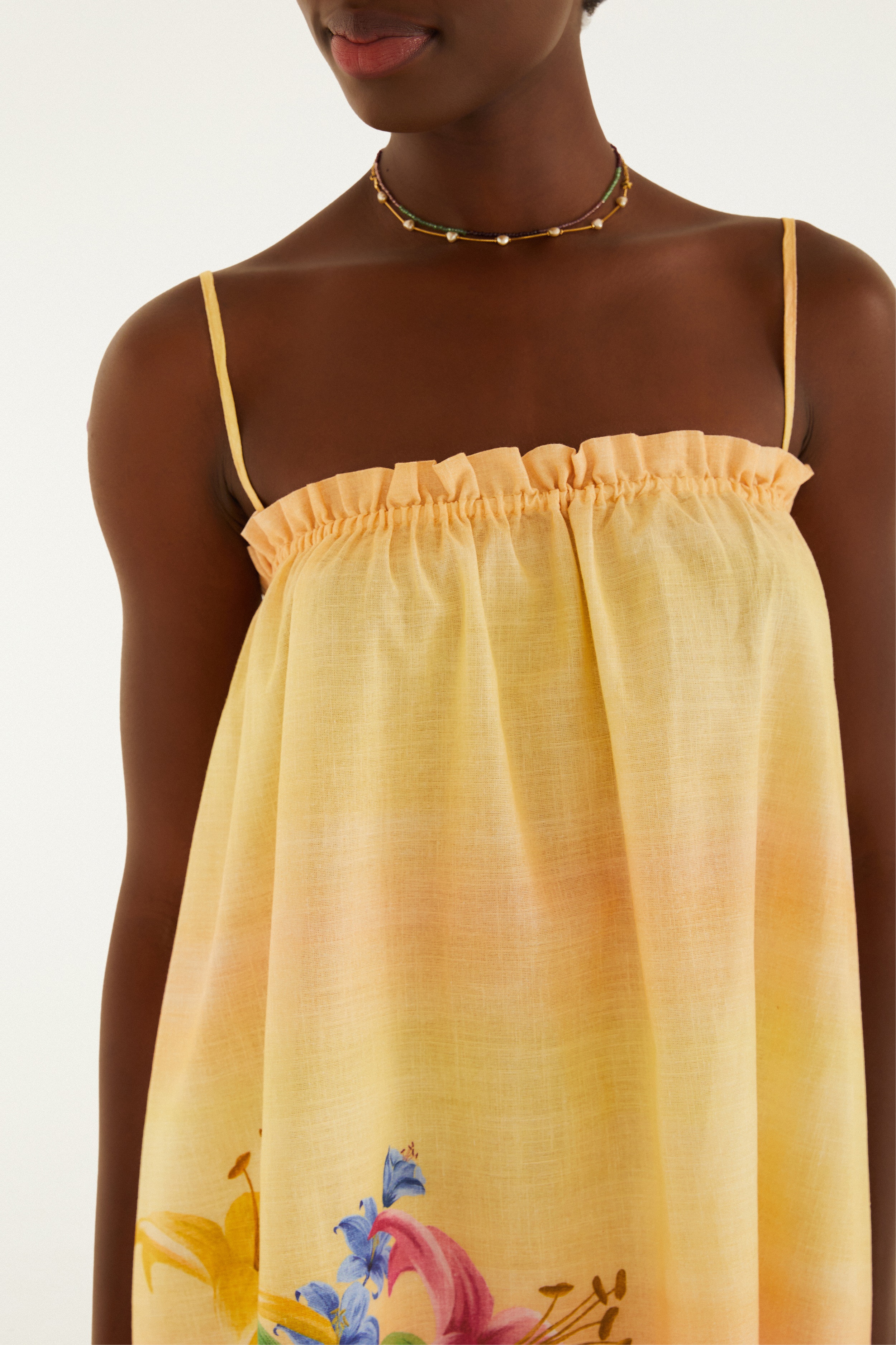 Vestido Curto Estampado Floral Lena