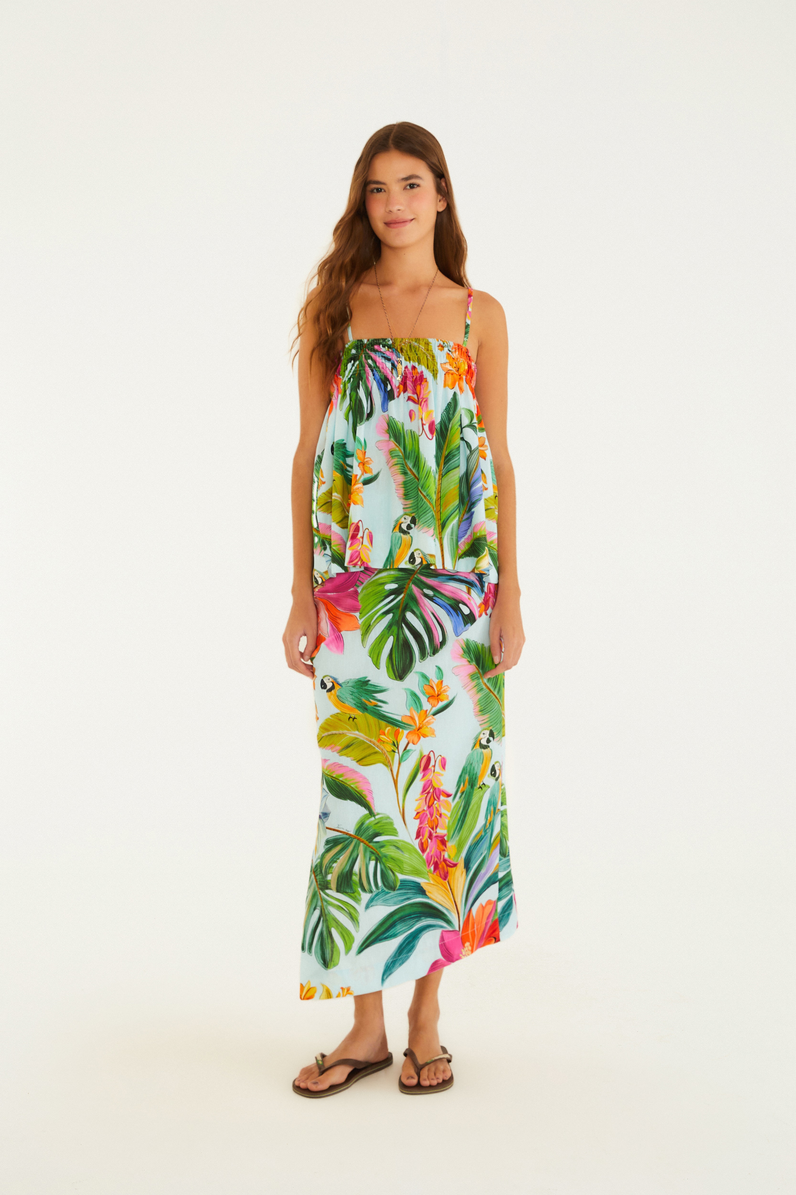 Blusa Estampada Canto Dos Pássaros