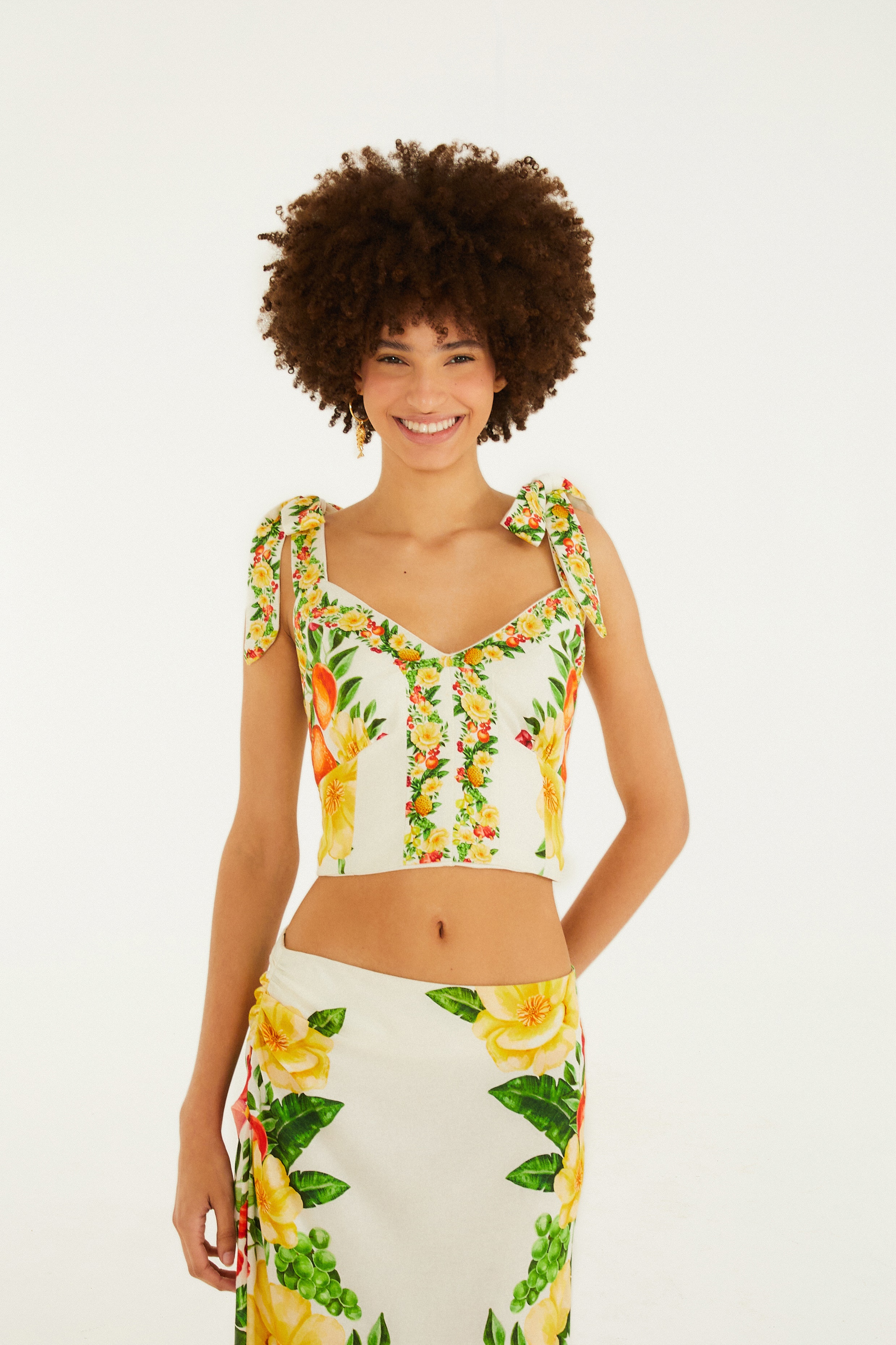 Blusa Estampada Floral Picnic