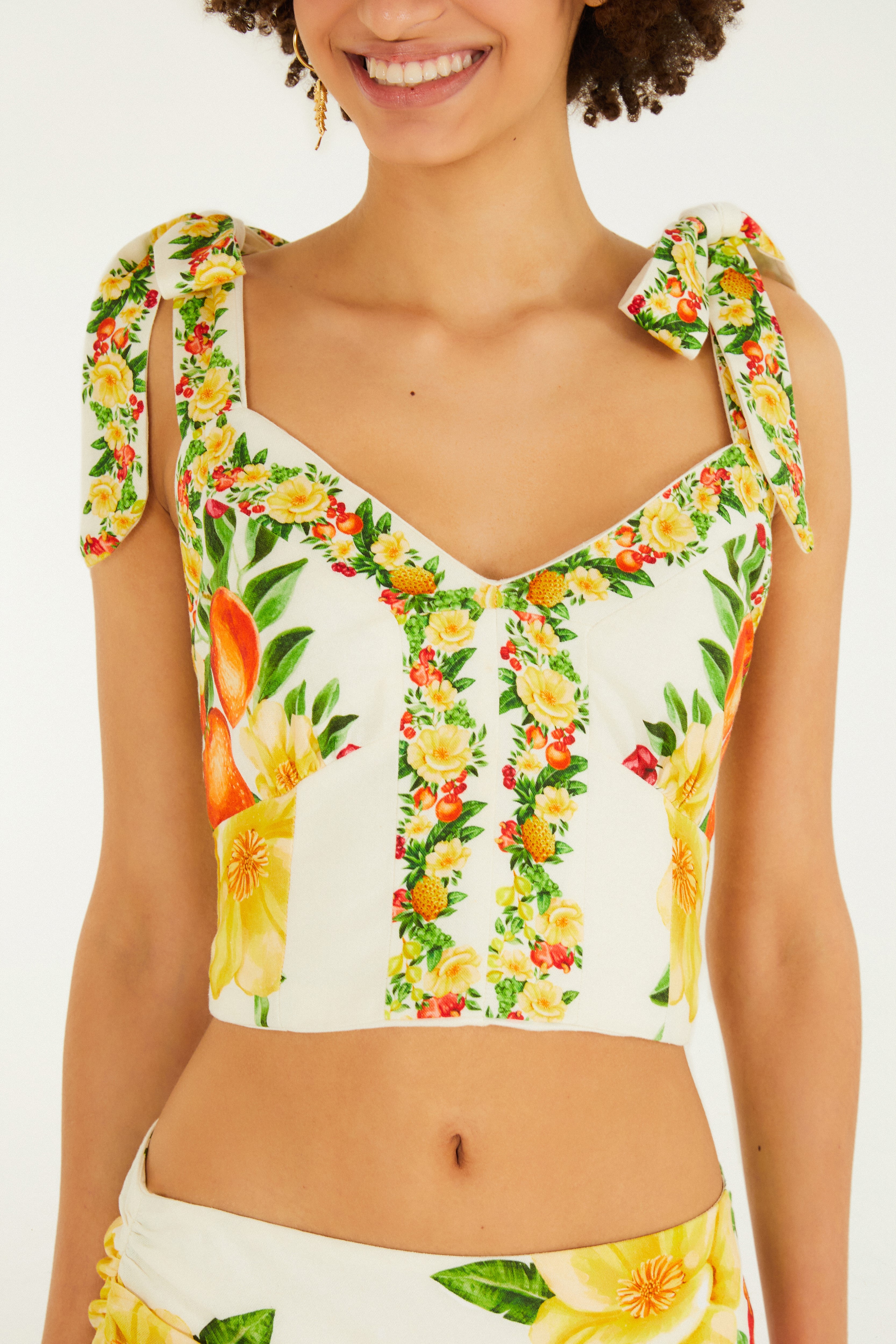 Blusa Estampada Floral Picnic