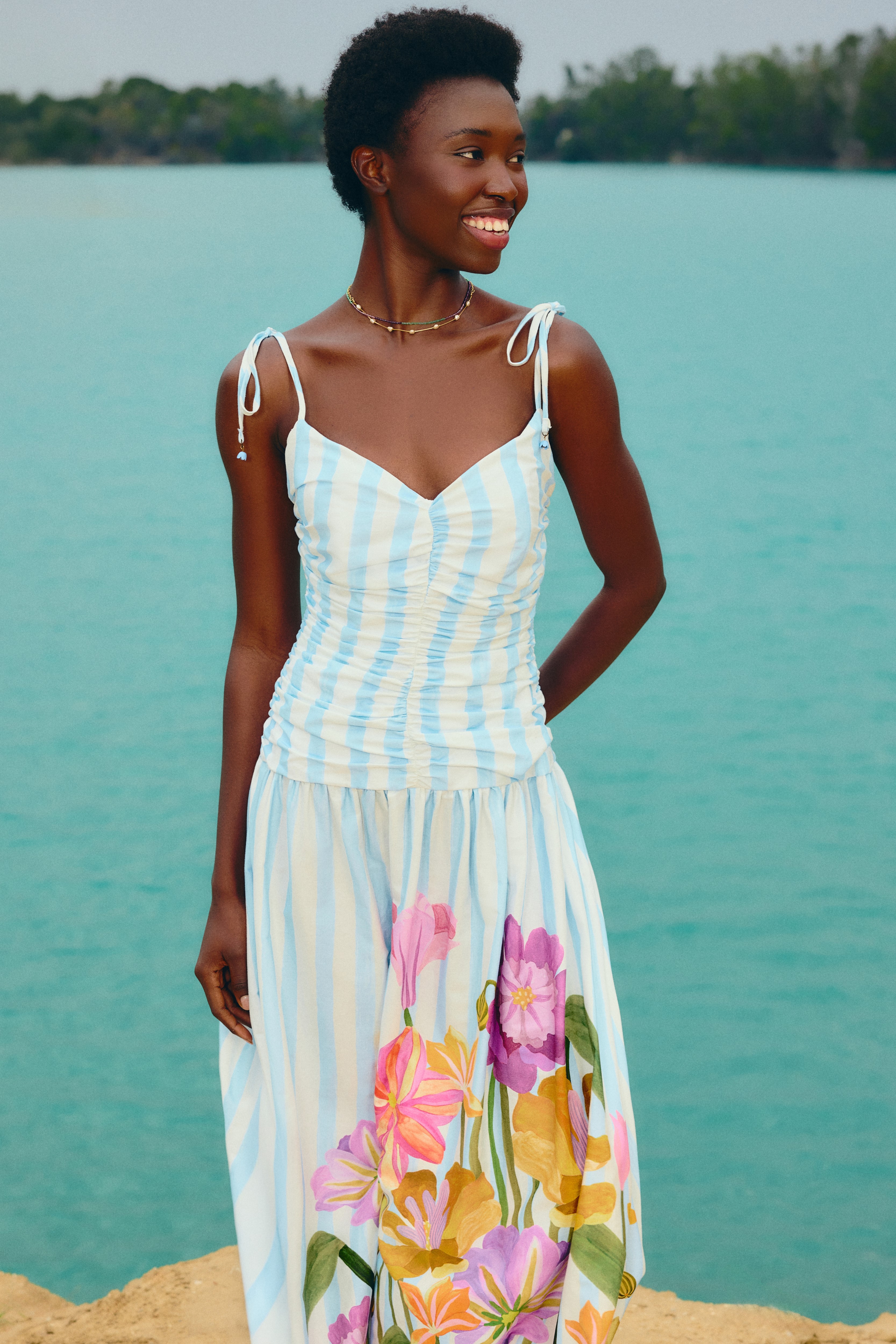 Vestido Longo Estampado Jardim Floralice