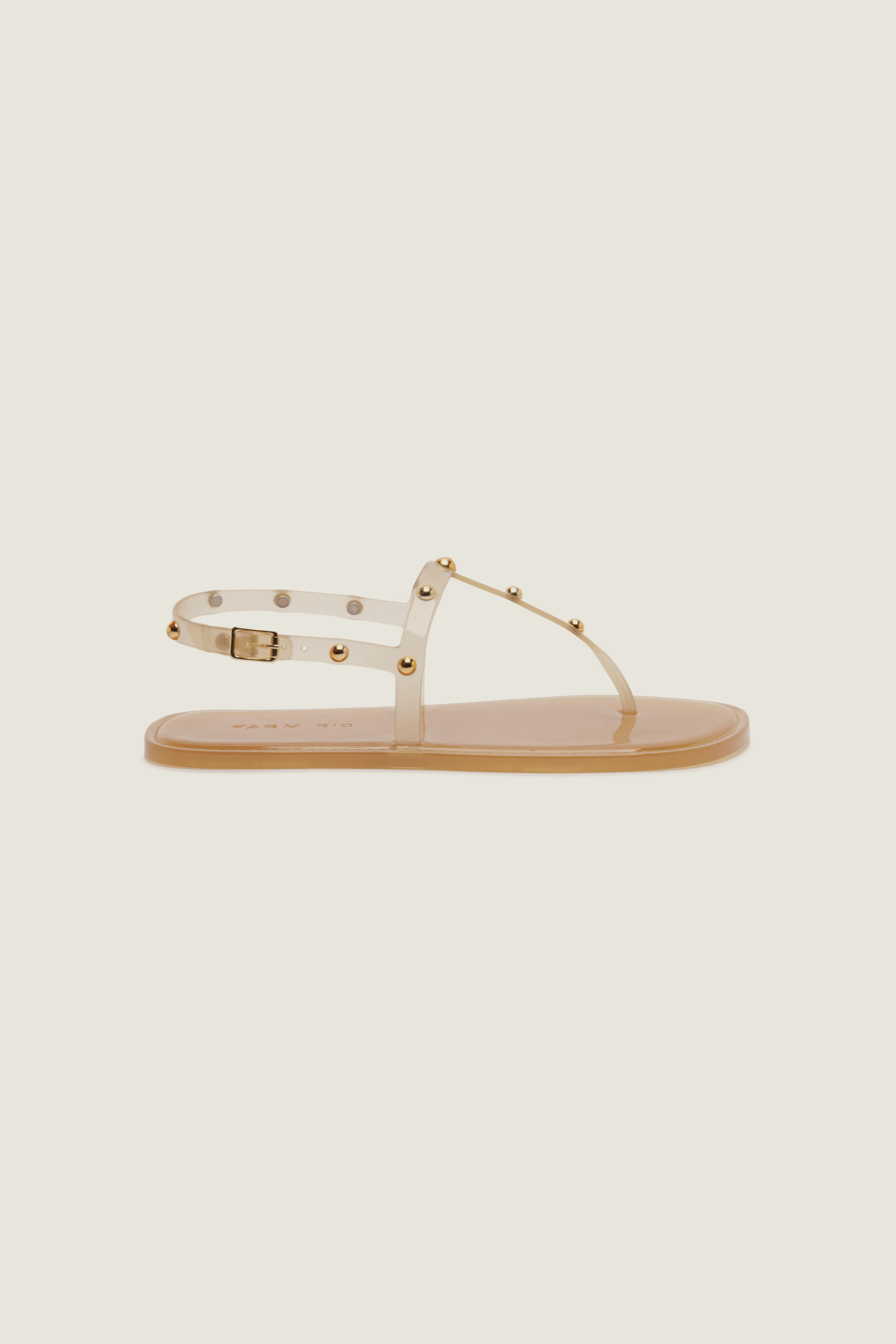 Sandália Jelly Slim Com Tachas