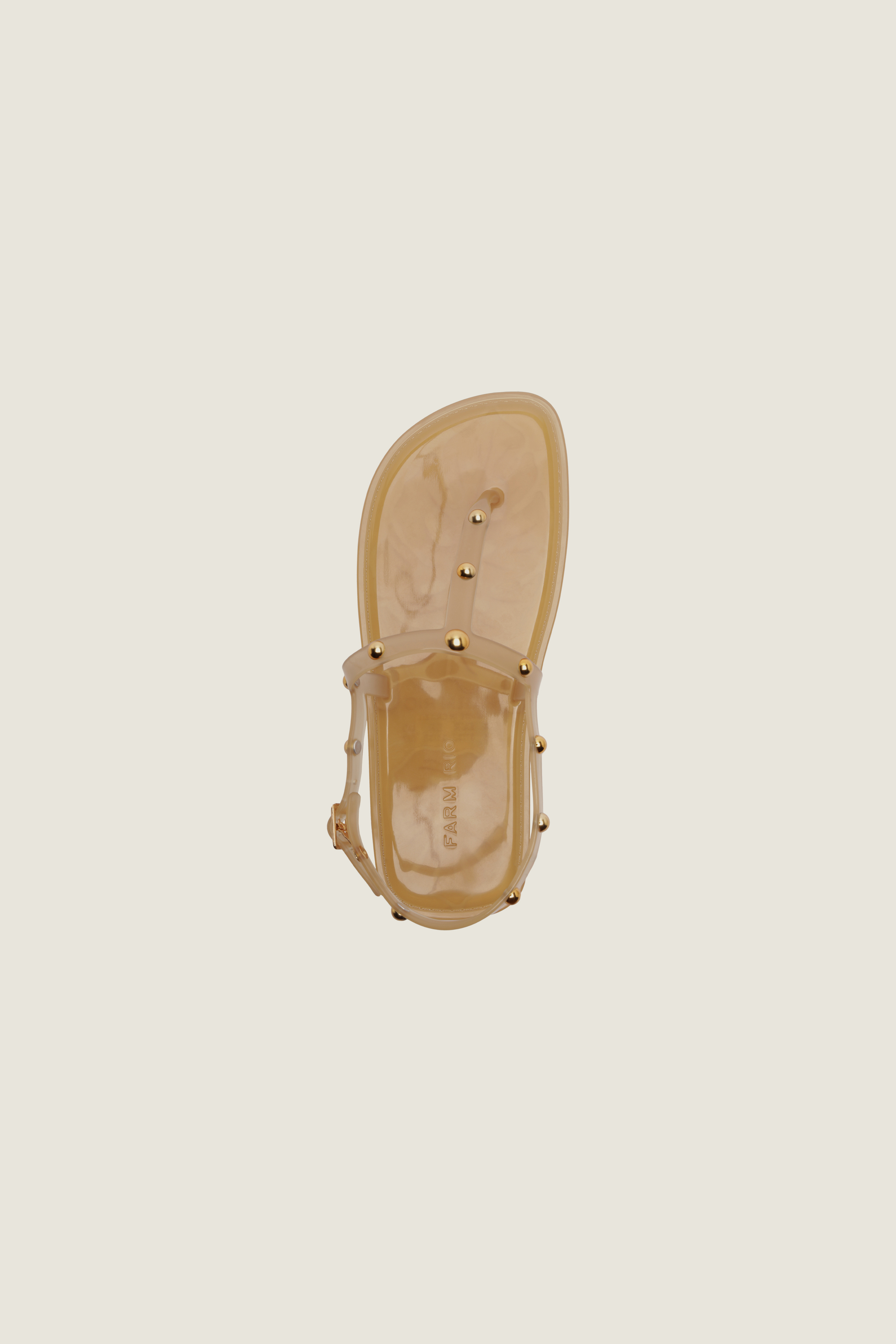 Sandália Jelly Slim Com Tachas