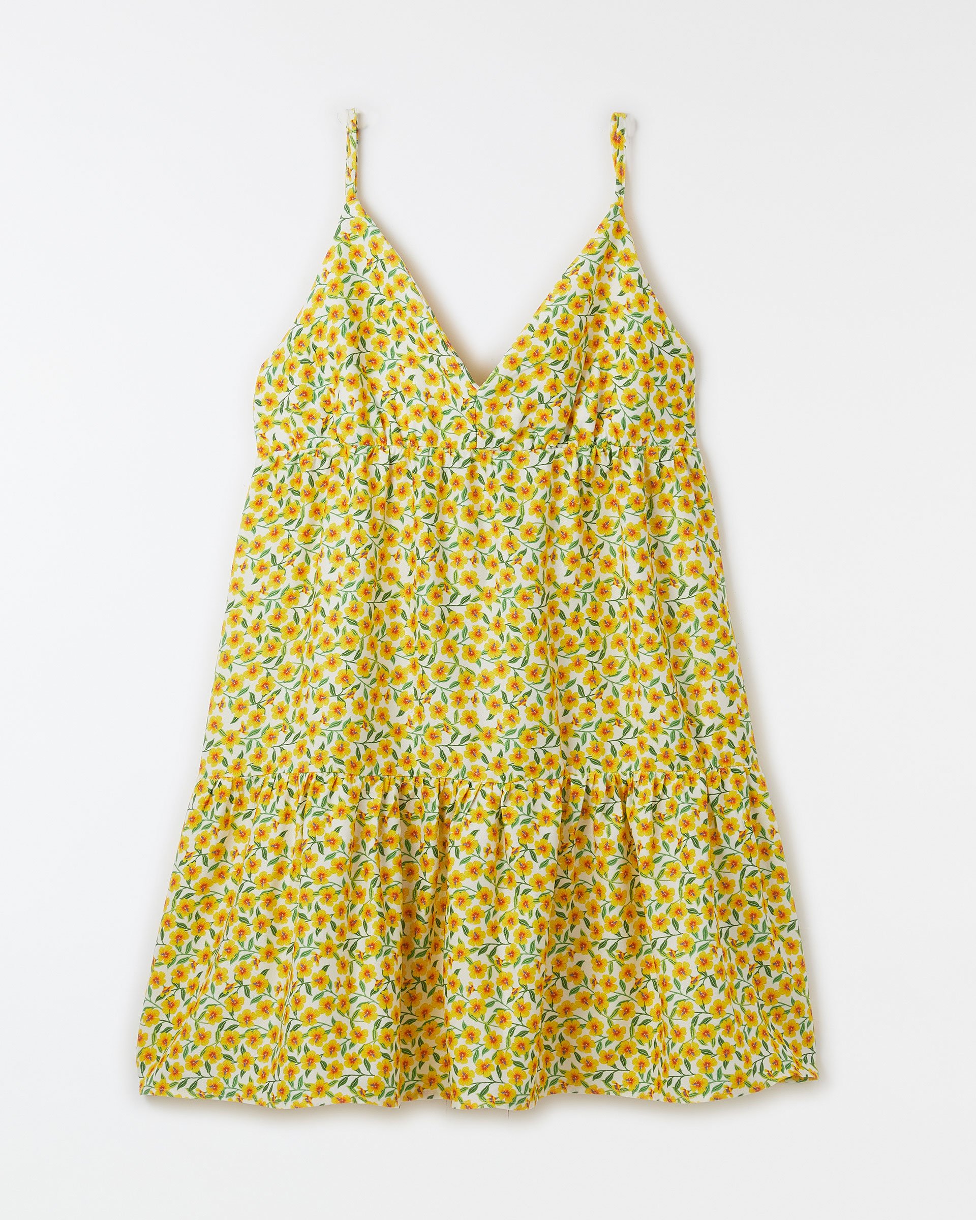 Vestido Hibiscos Mini