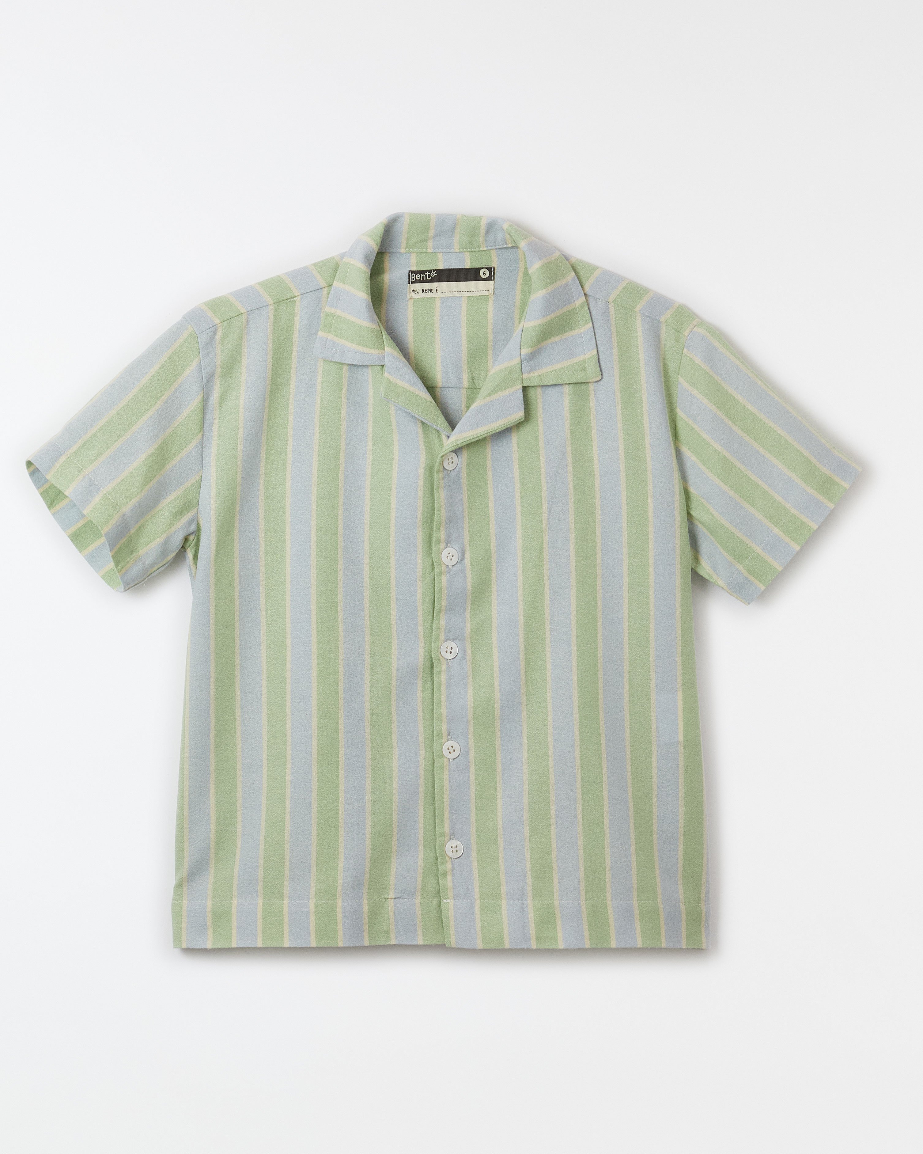Camisa Fio Tinto Listrado Jardim Doce