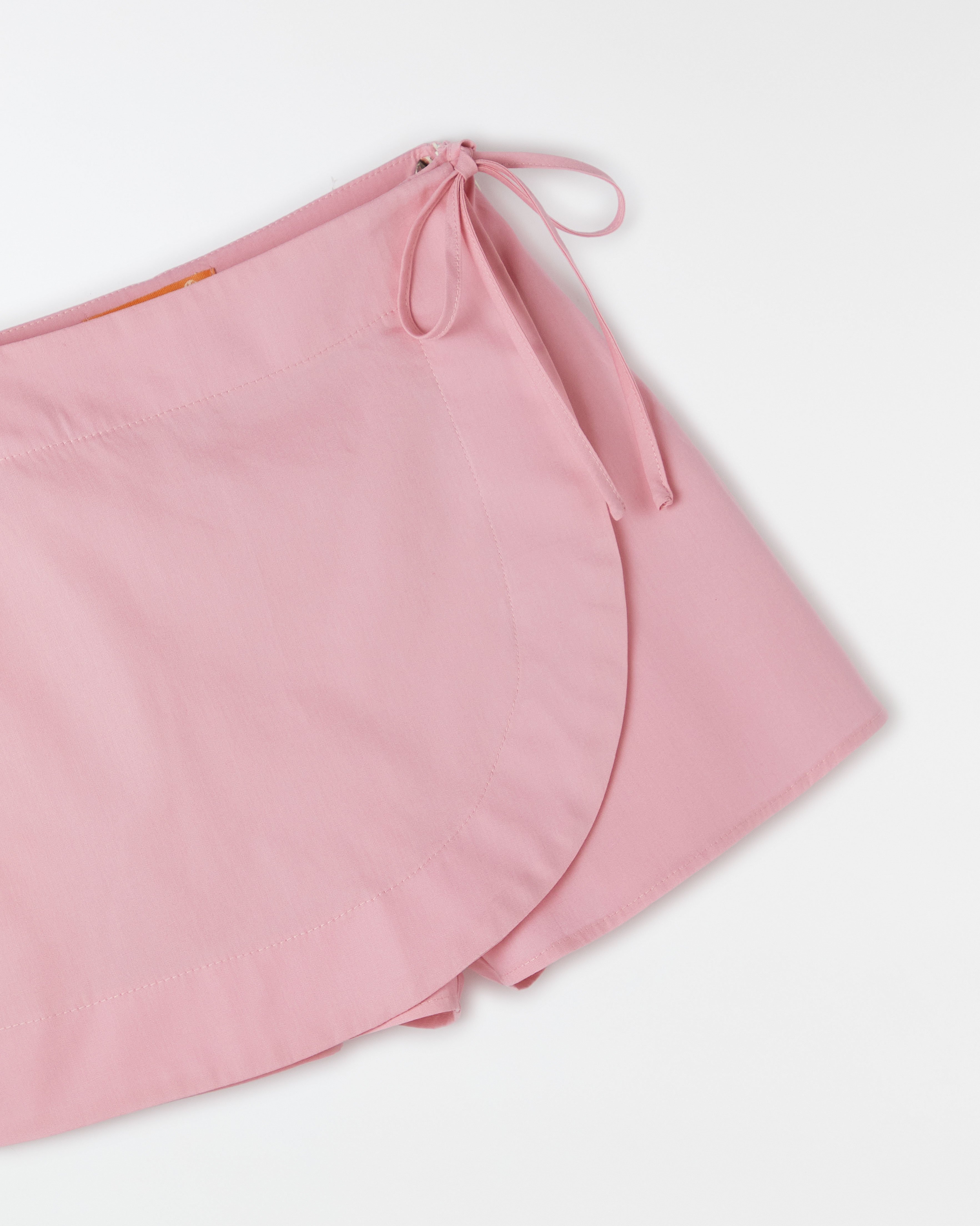 Short Saia Liso Rosa