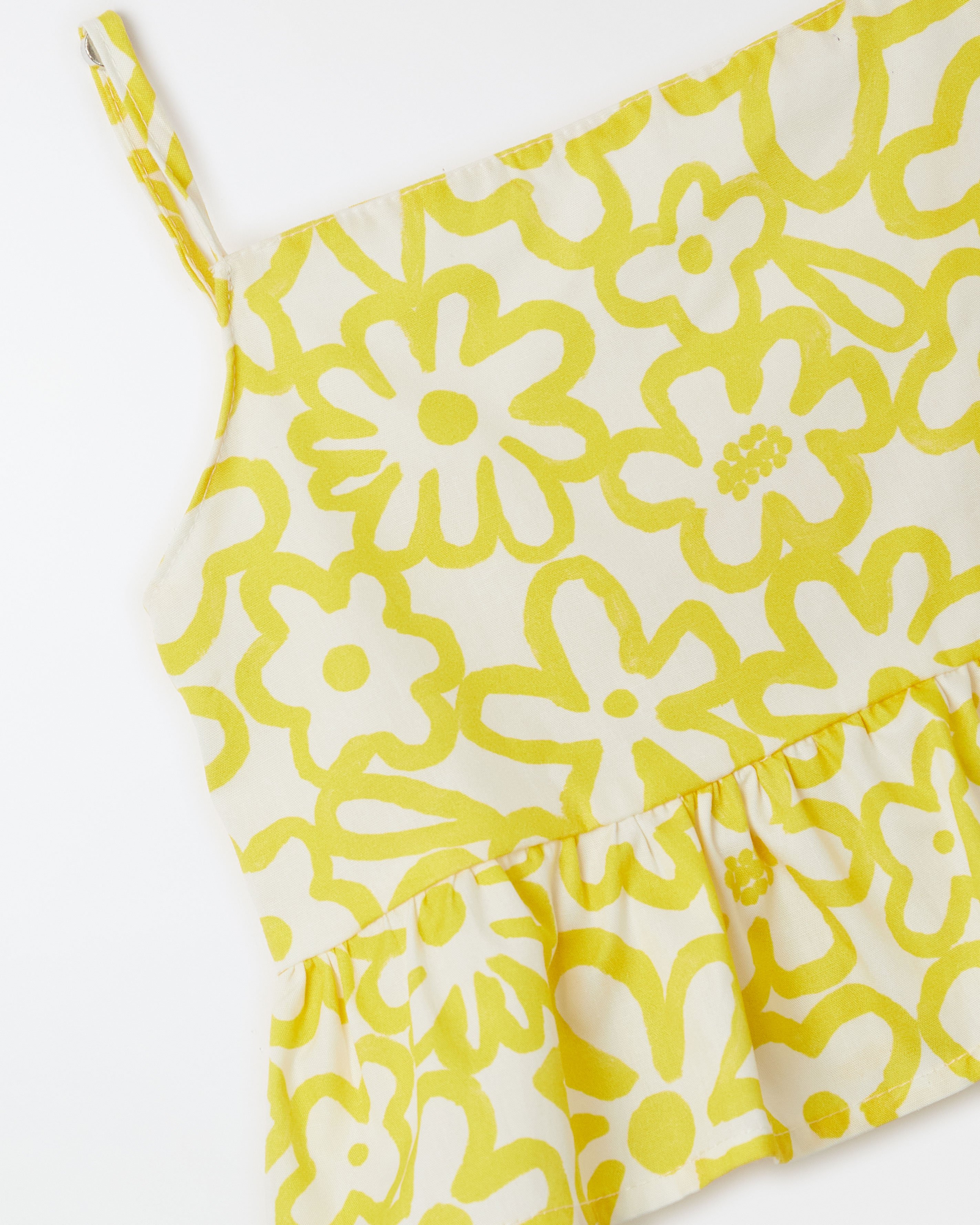 Top Blu Bicolor Amarelo