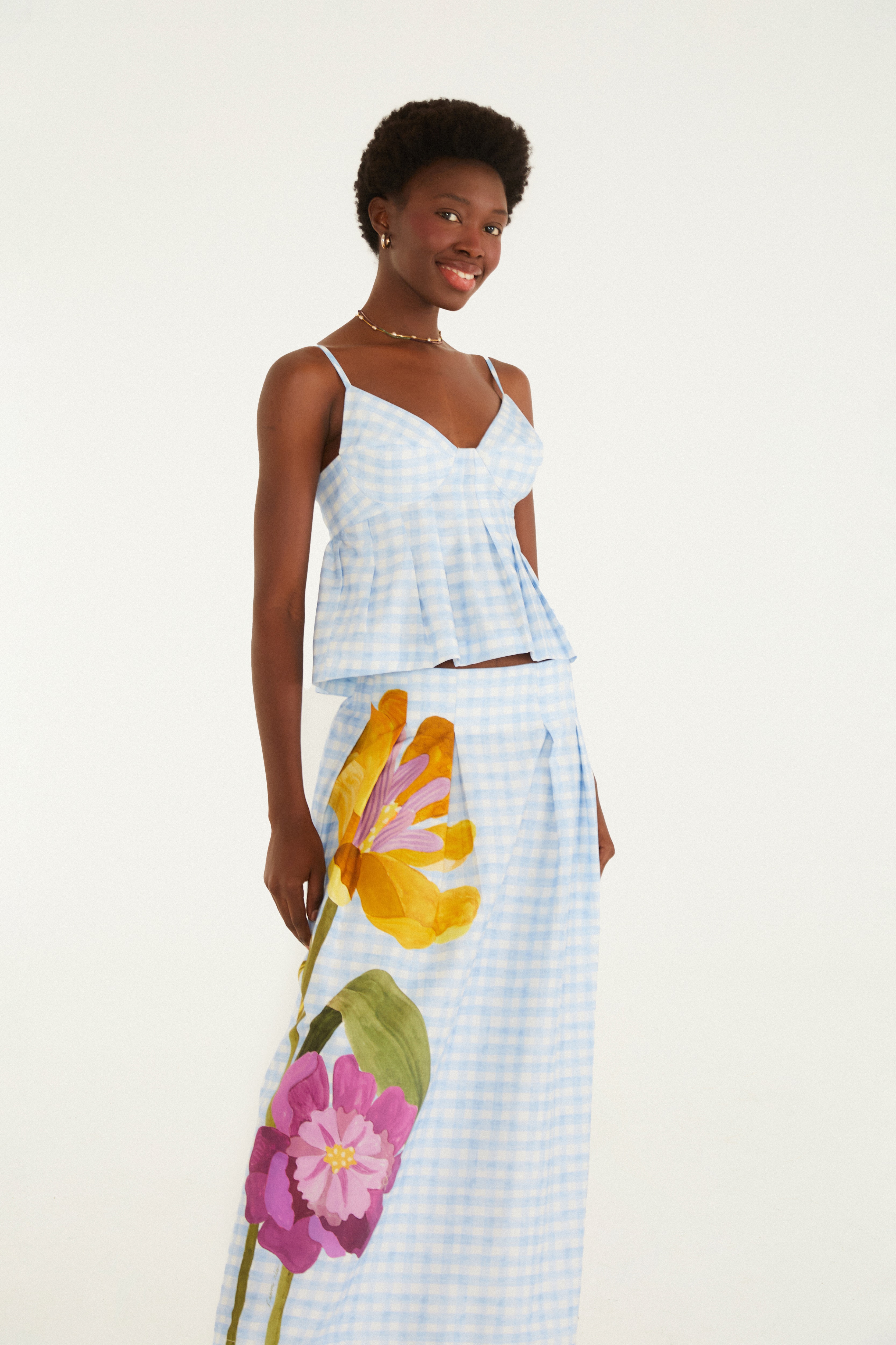 Saia Estampada Floralice