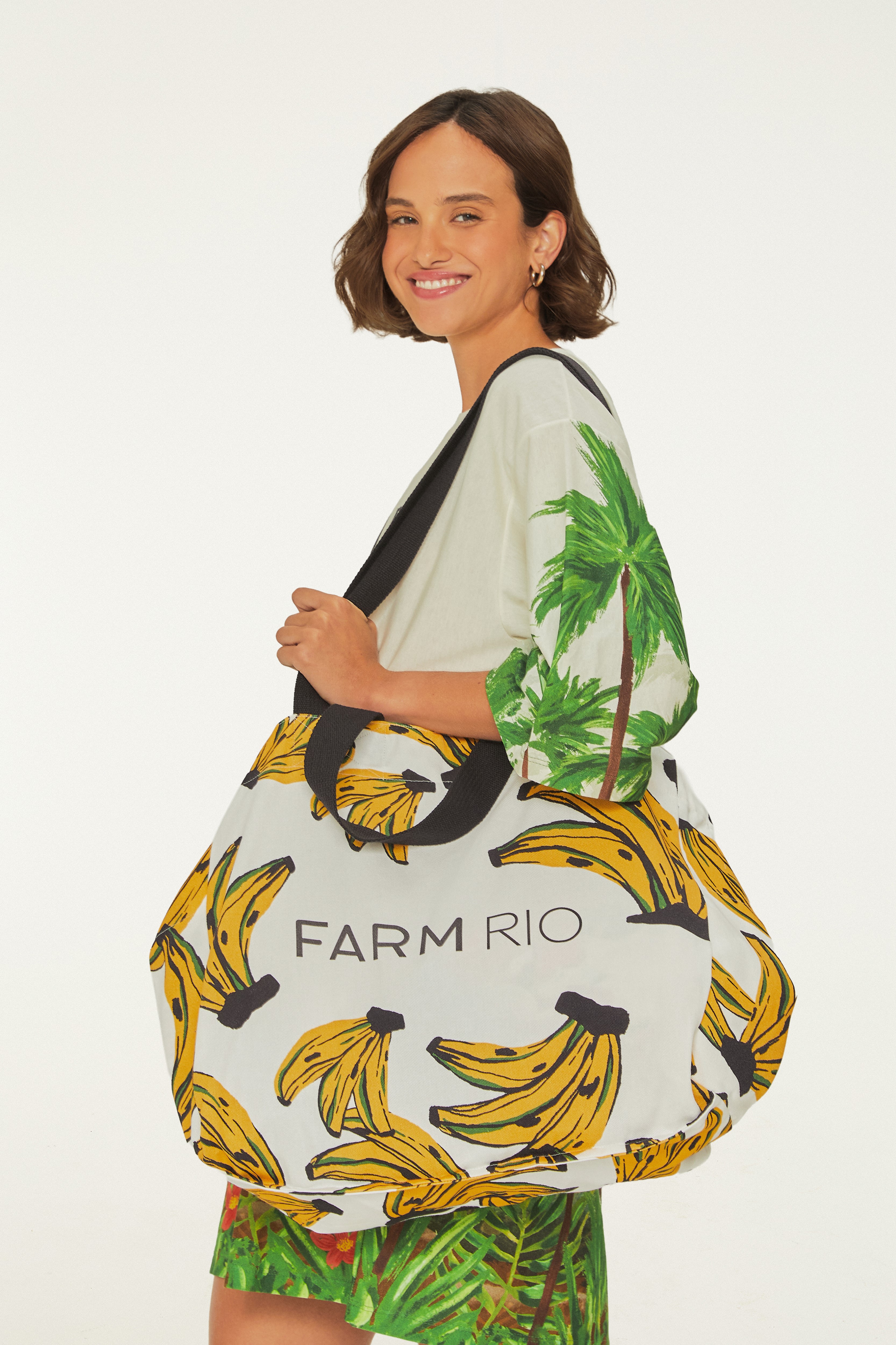 Bolsa Shopping Bag Estampada Banana