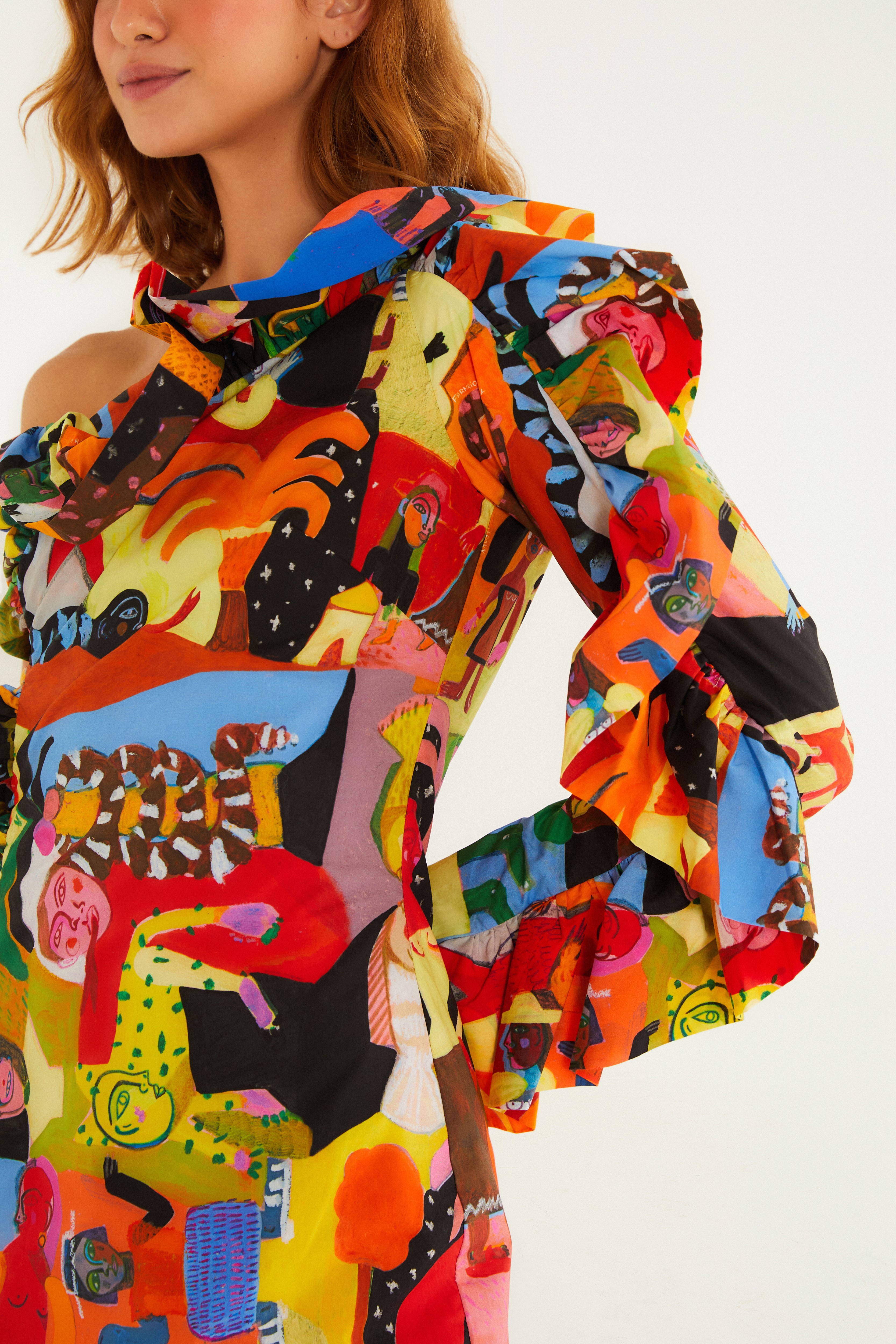 Vestido Curto Estampado Ana Leovy