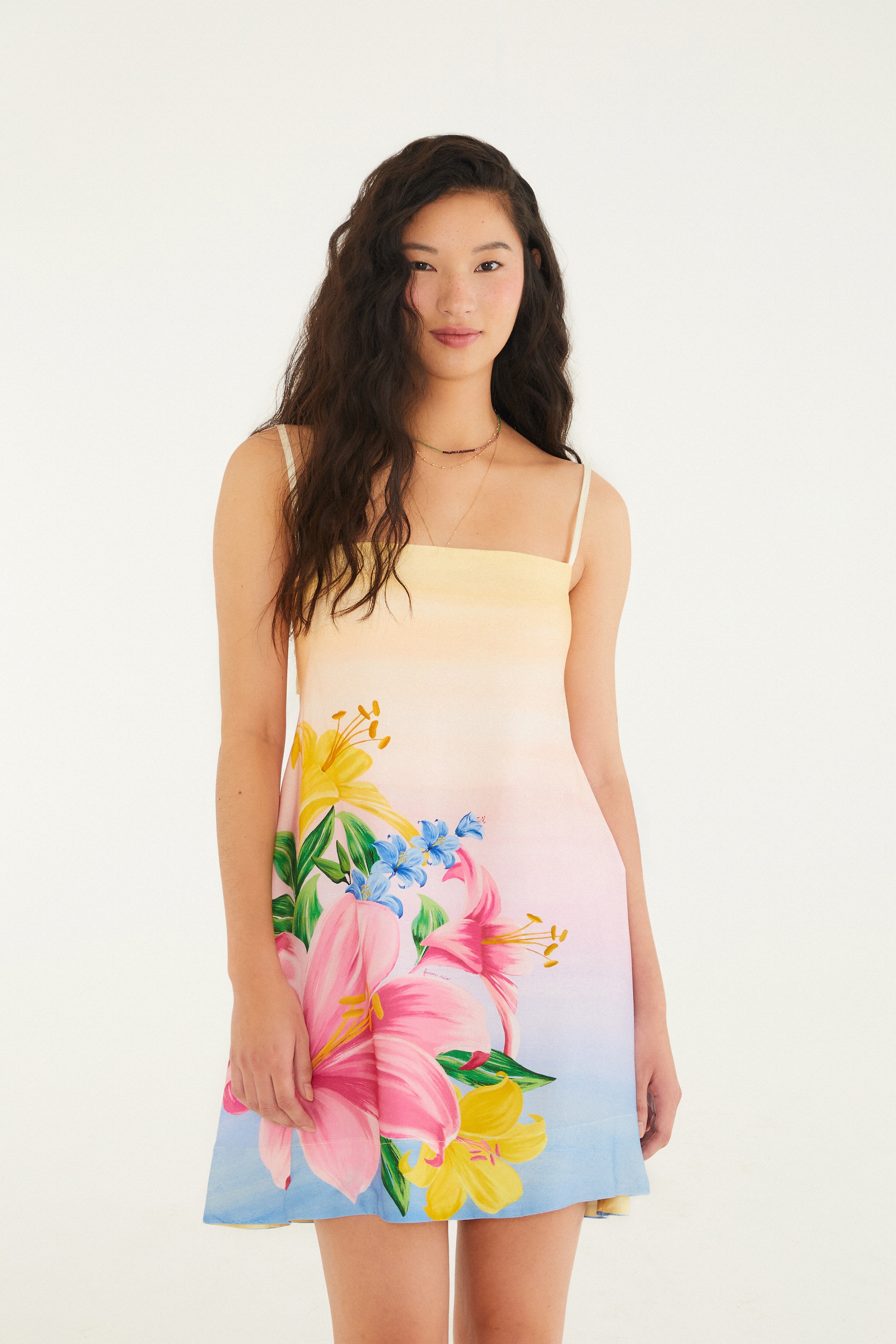 Vestido Curto Estampado Floral Lena