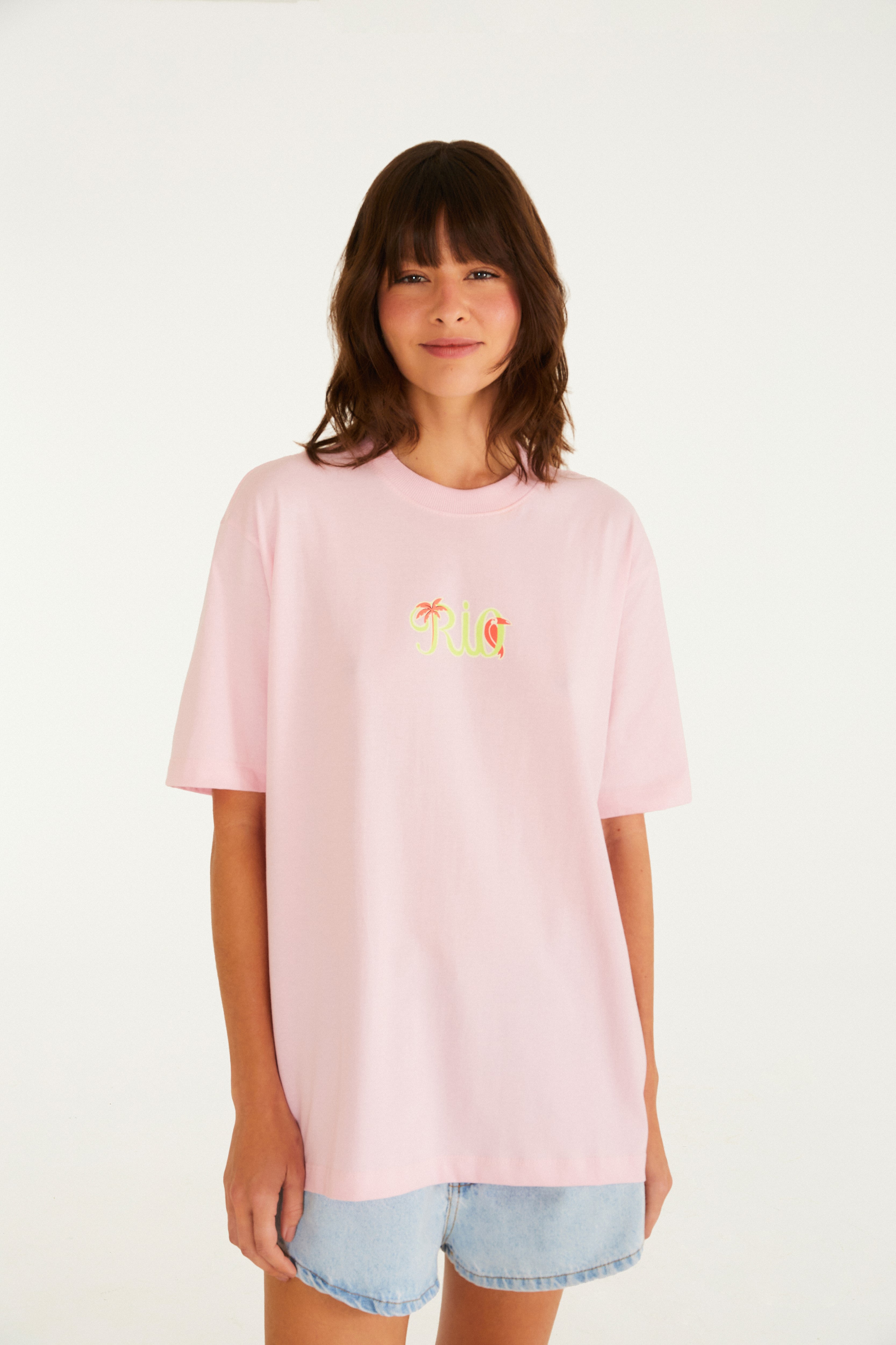 T-Shirt Ipanema Rio Etc Rosa