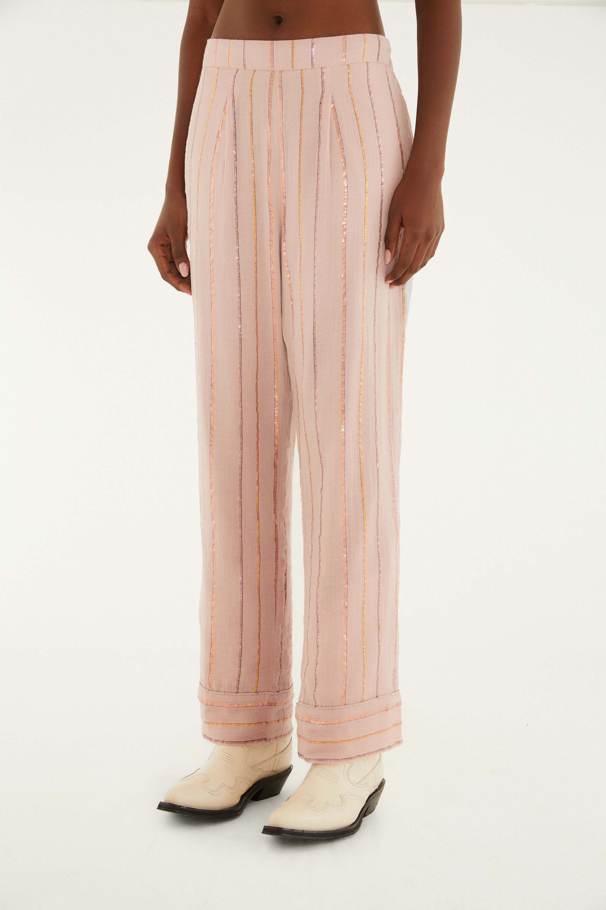 Calça Artesanal Listra Lurex