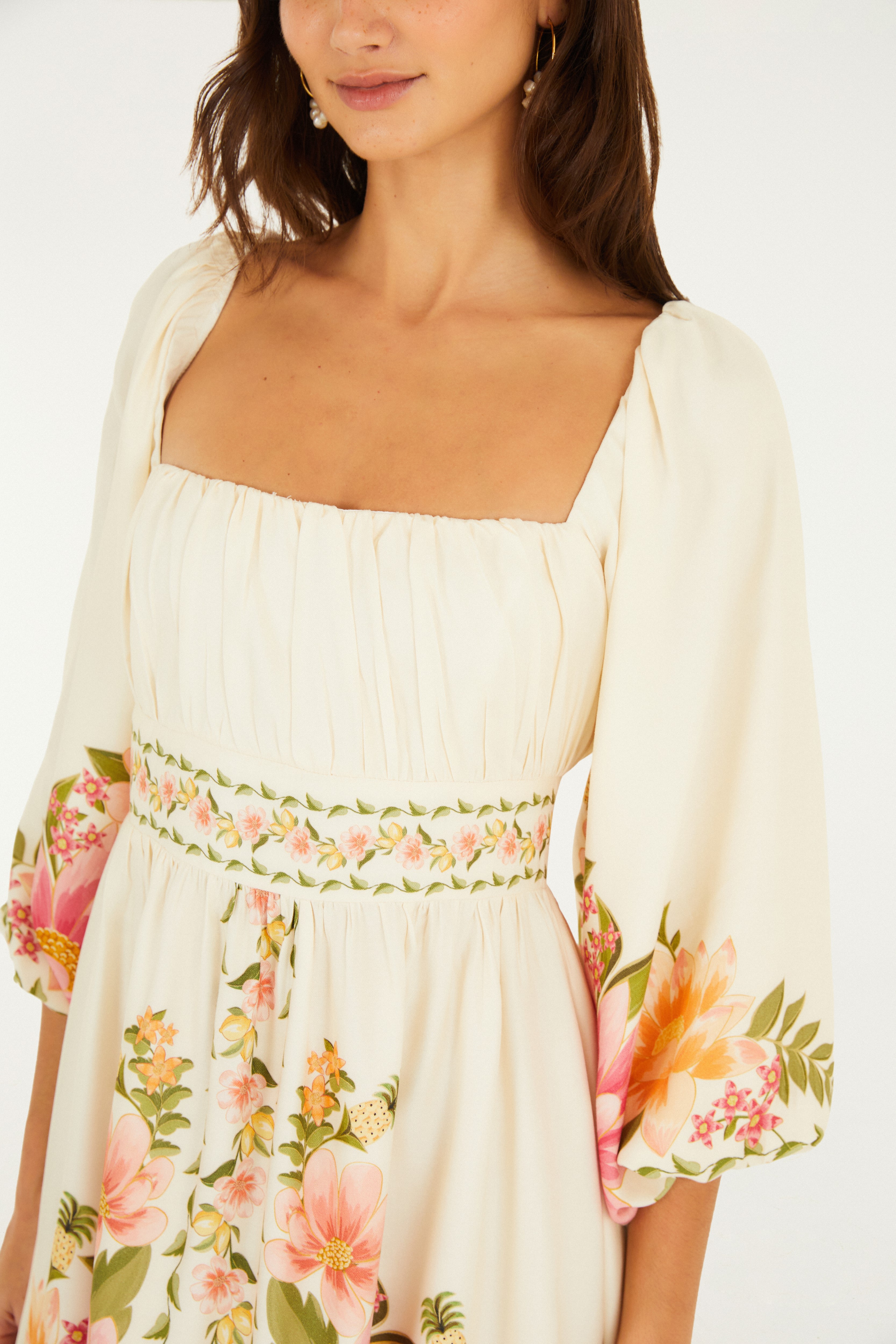 Vestido Curto Estampado Carolina