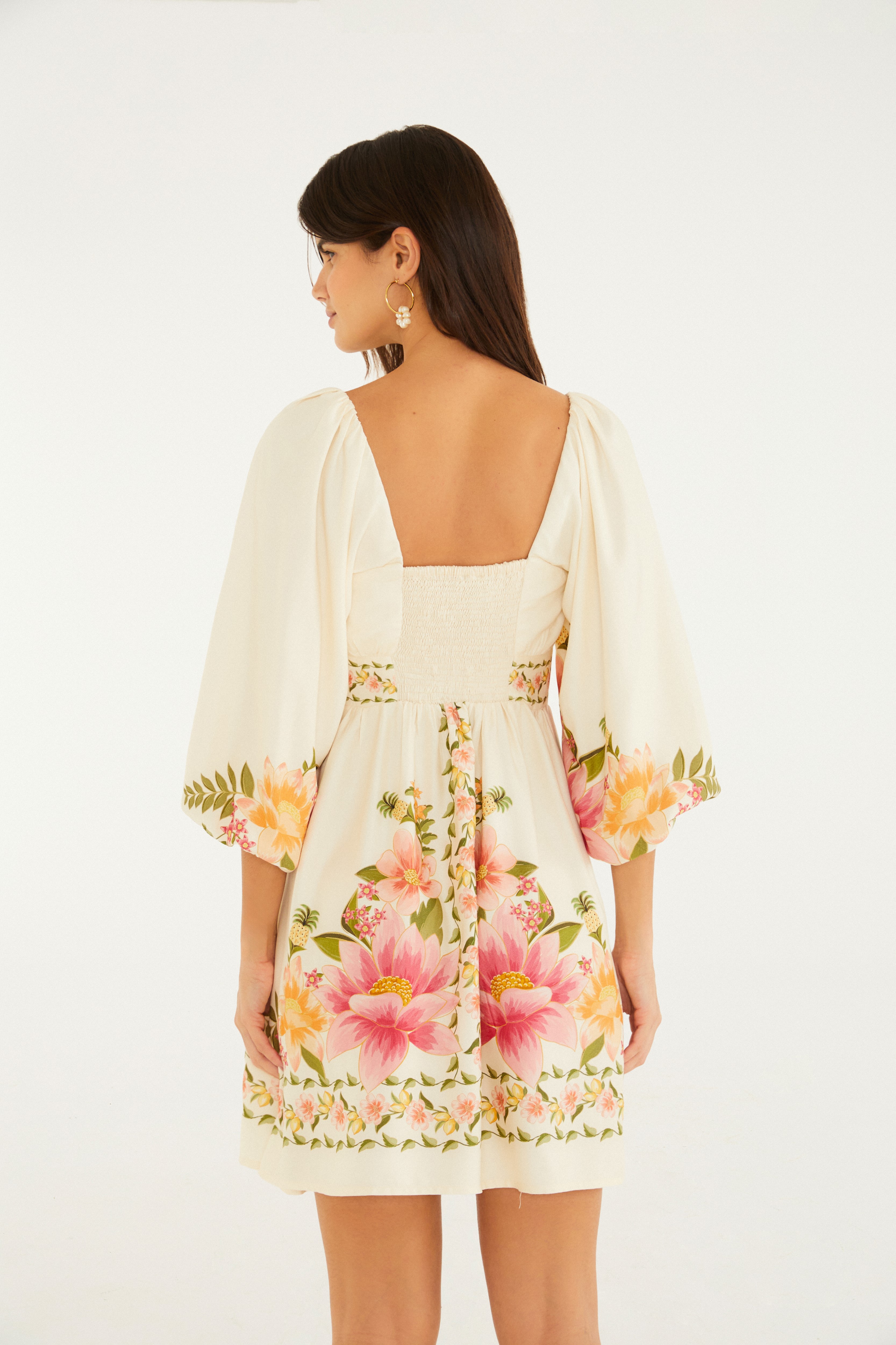 Vestido Curto Estampado Carolina