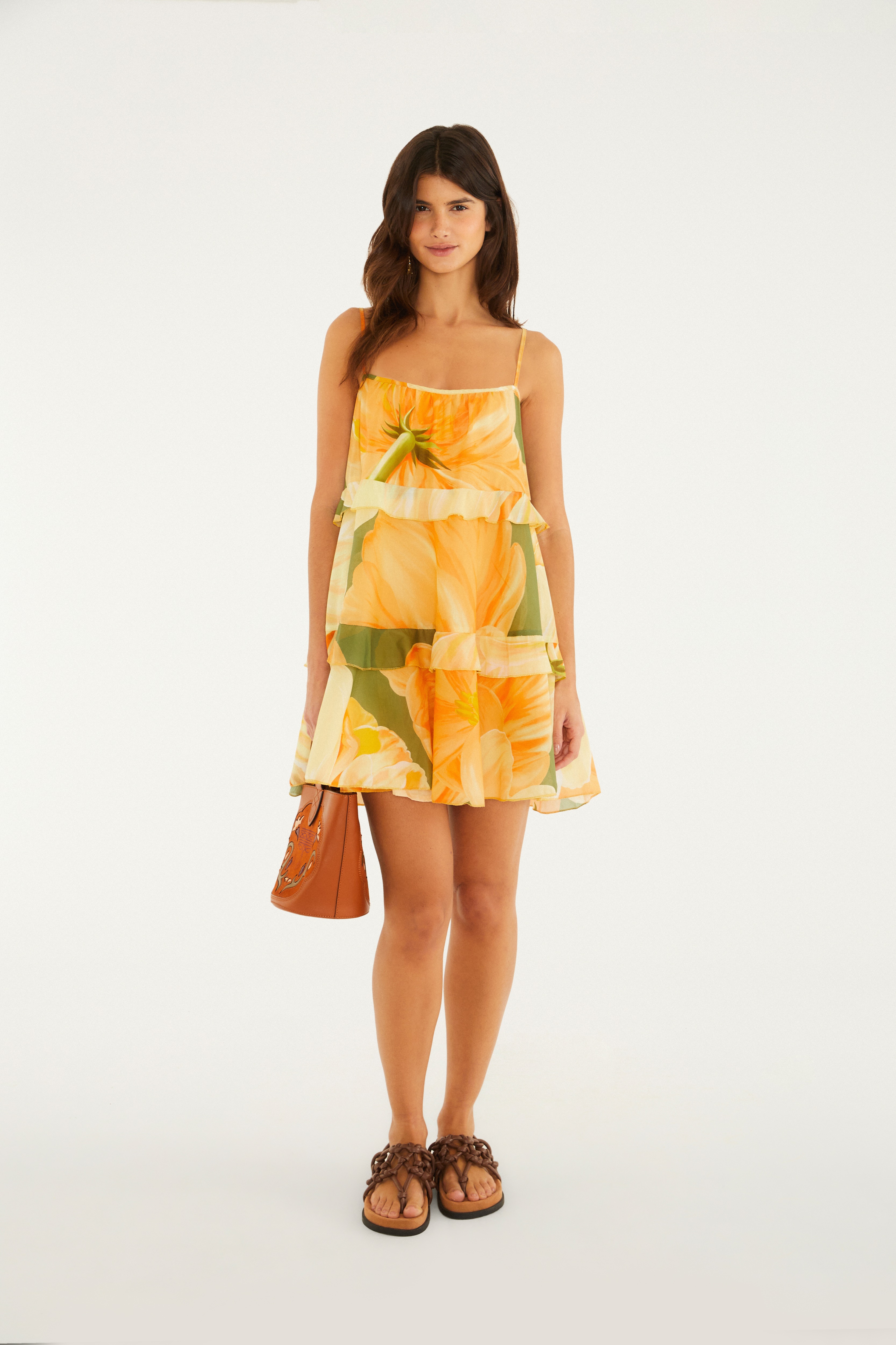 Vestido Curto Estampado Amarilis