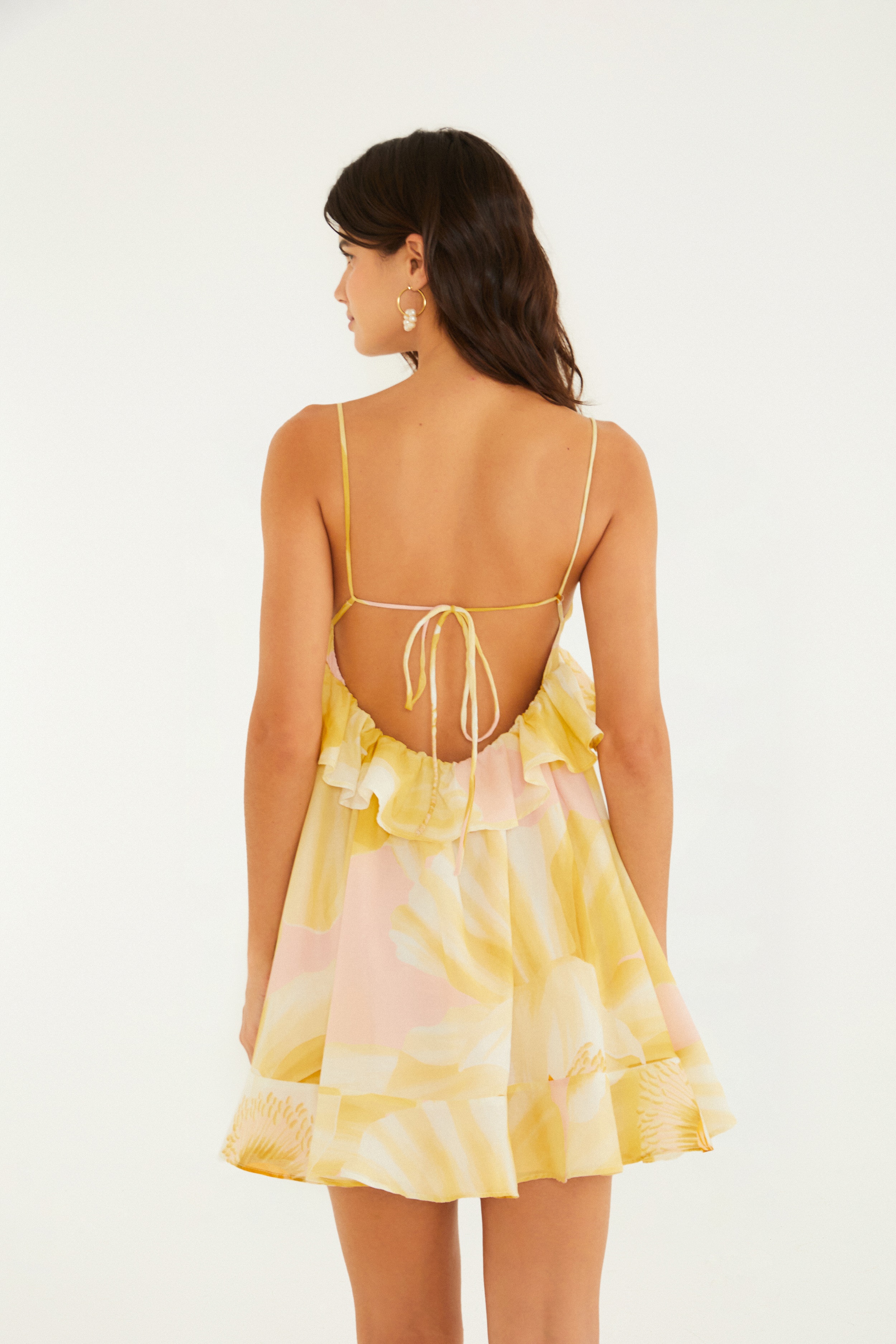 Vestido Curto Estampado Festa De Papoula