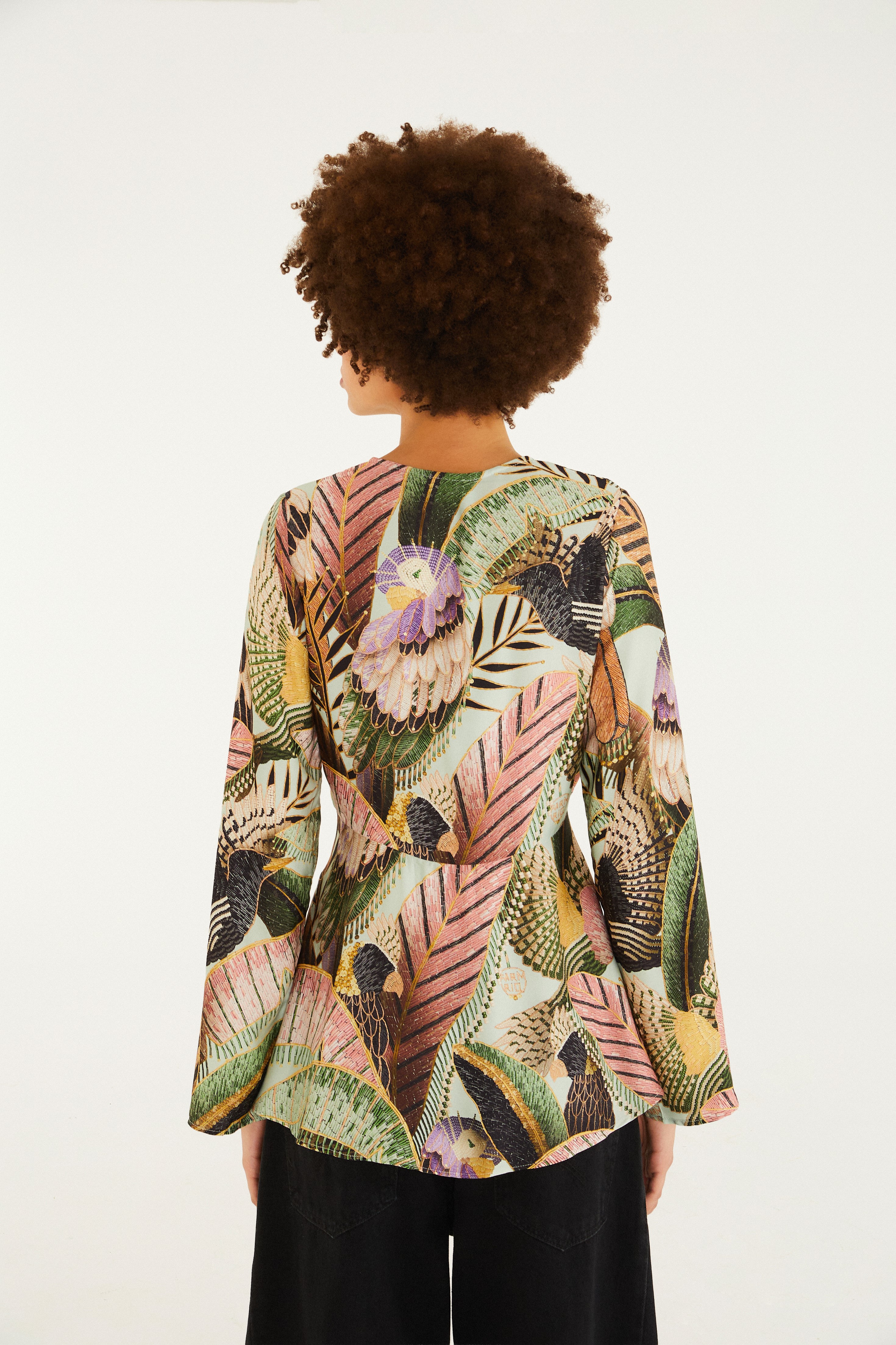Bata Estampada Paraíso Das Aves
