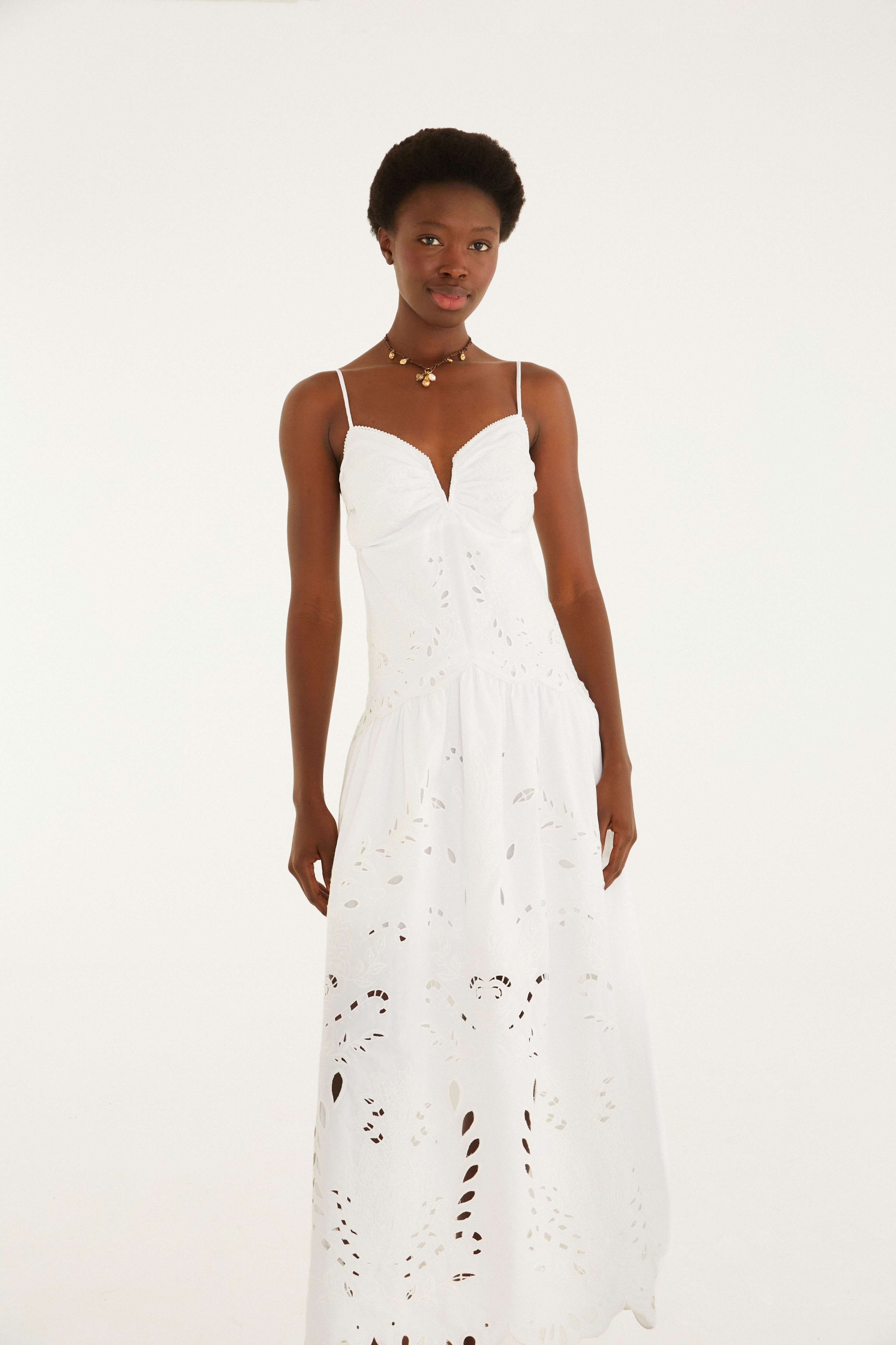 Vestido  Richelieu Camafeu