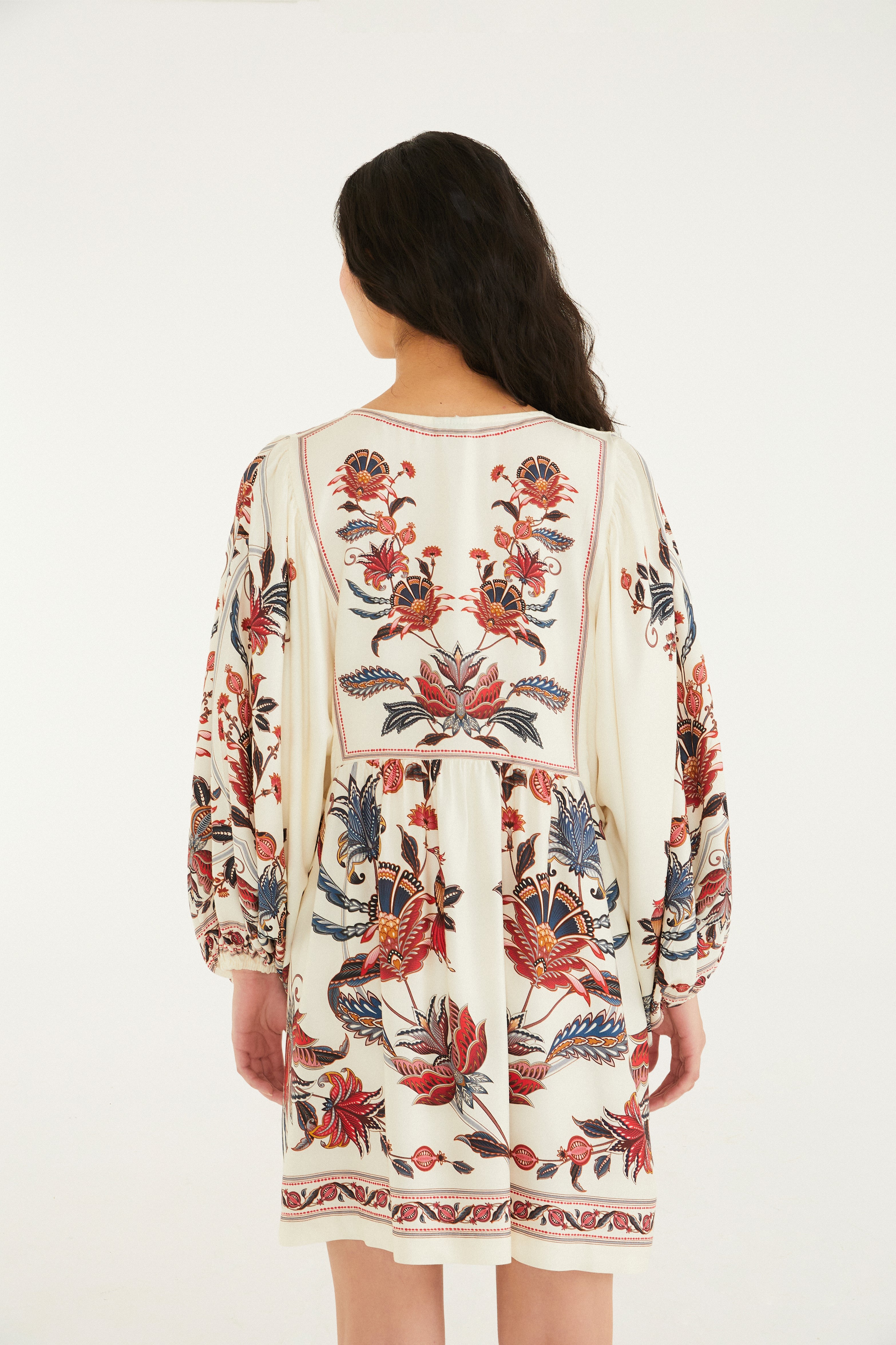 Vestido Curto Estampado Bohoflor
