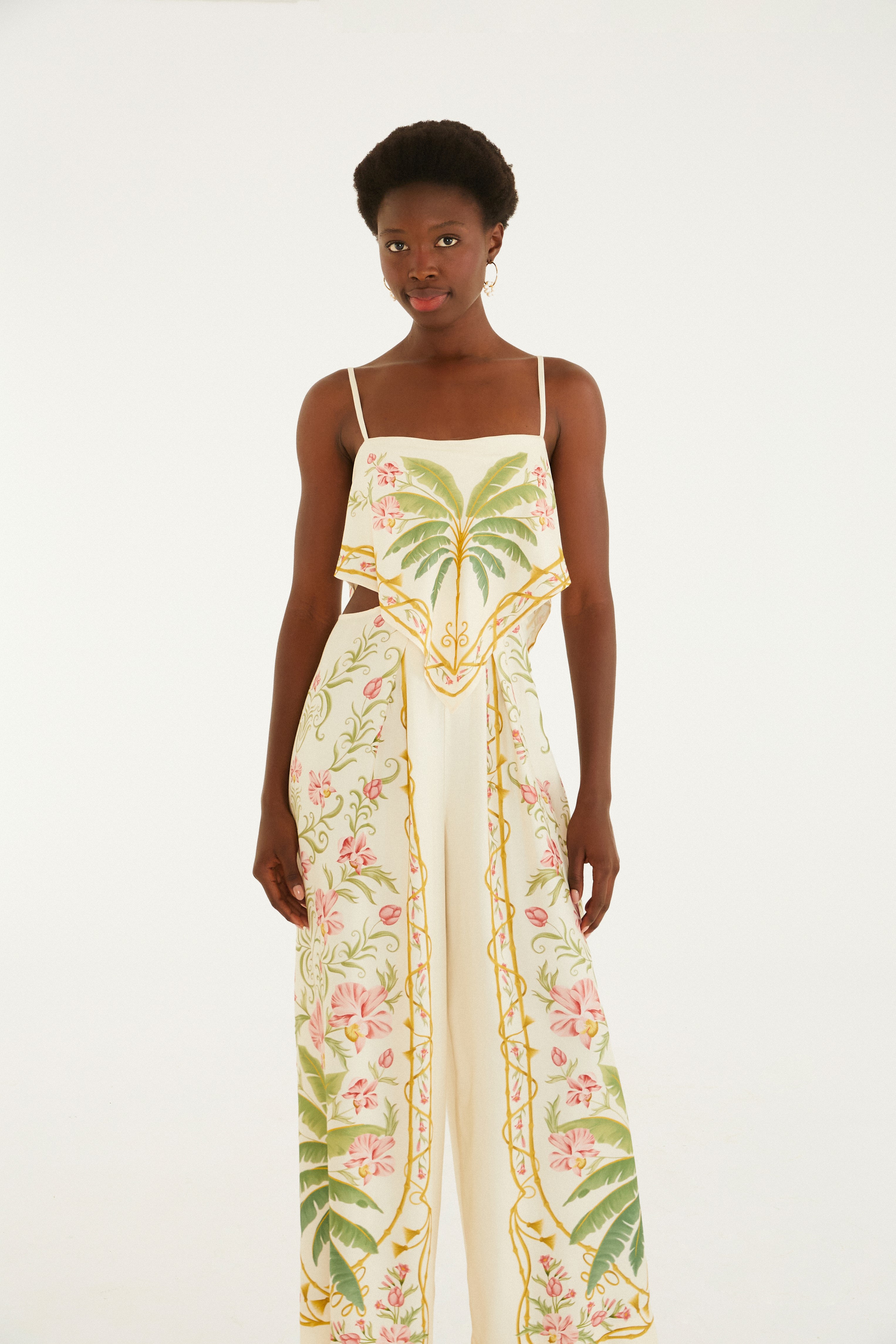 Macacão Estampado Floral Nusa