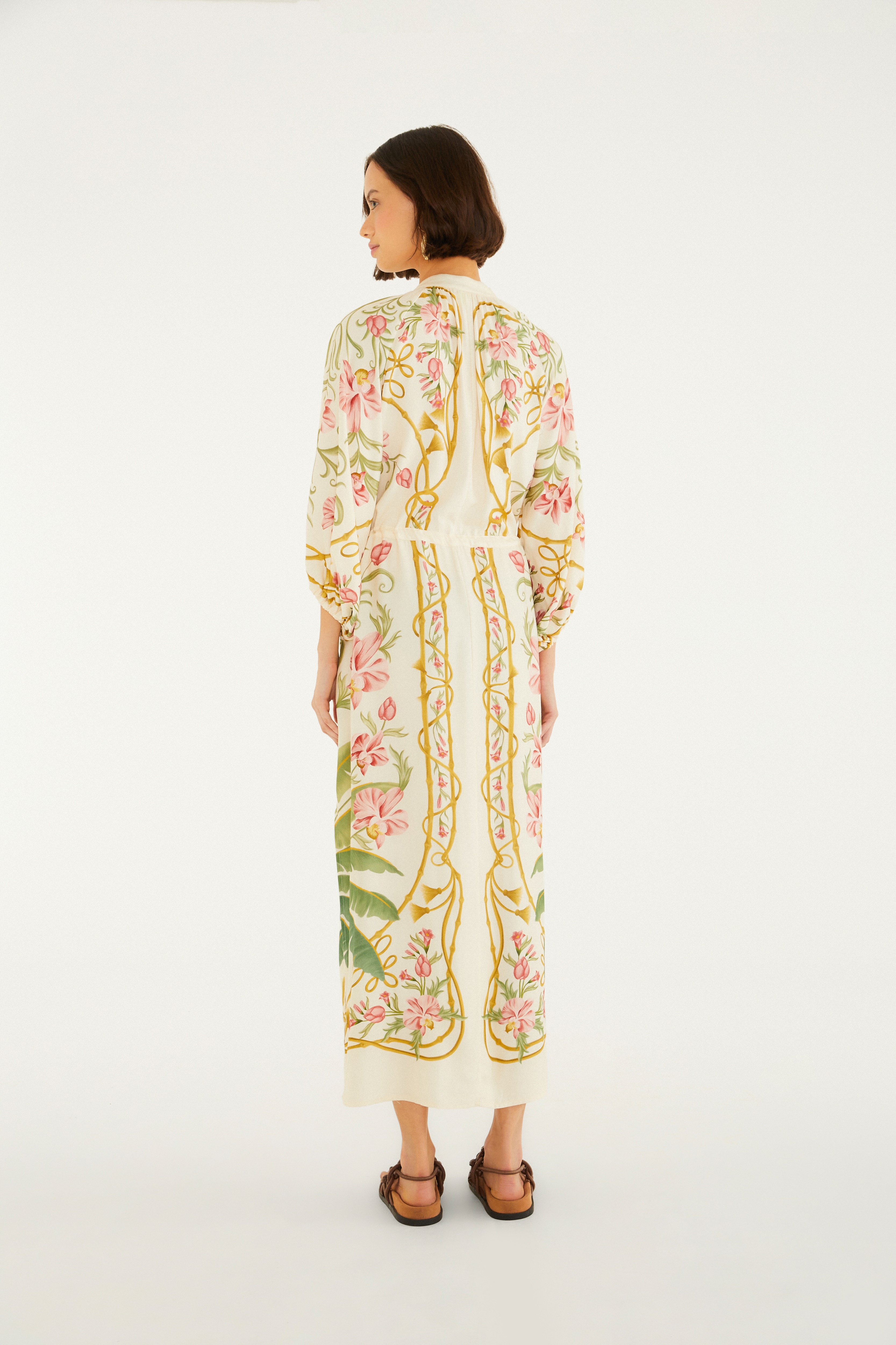 Vestido Cropped Estampado Floral Nusa