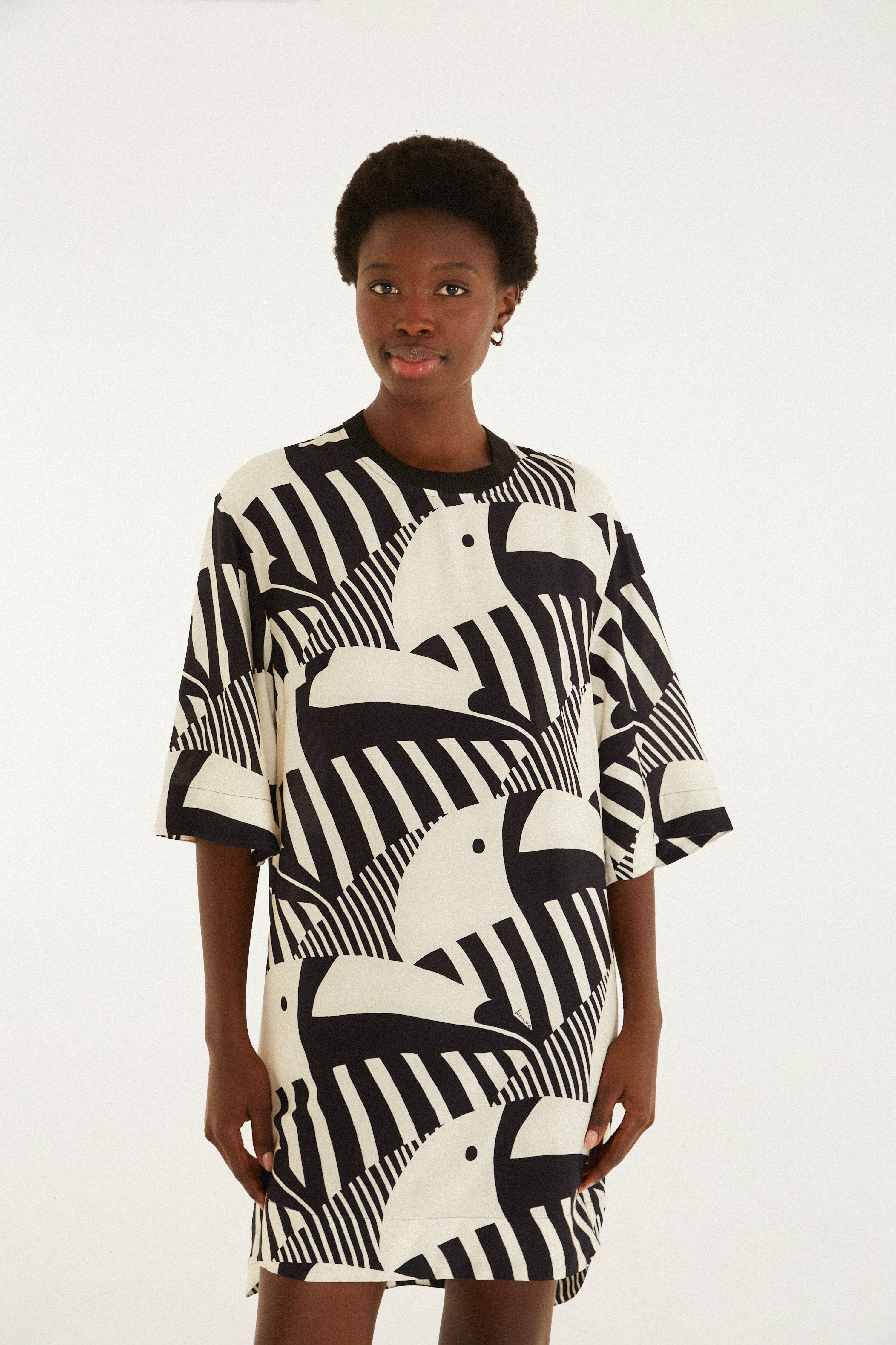 Vestido T-Shirt Estampado Tuca Legal