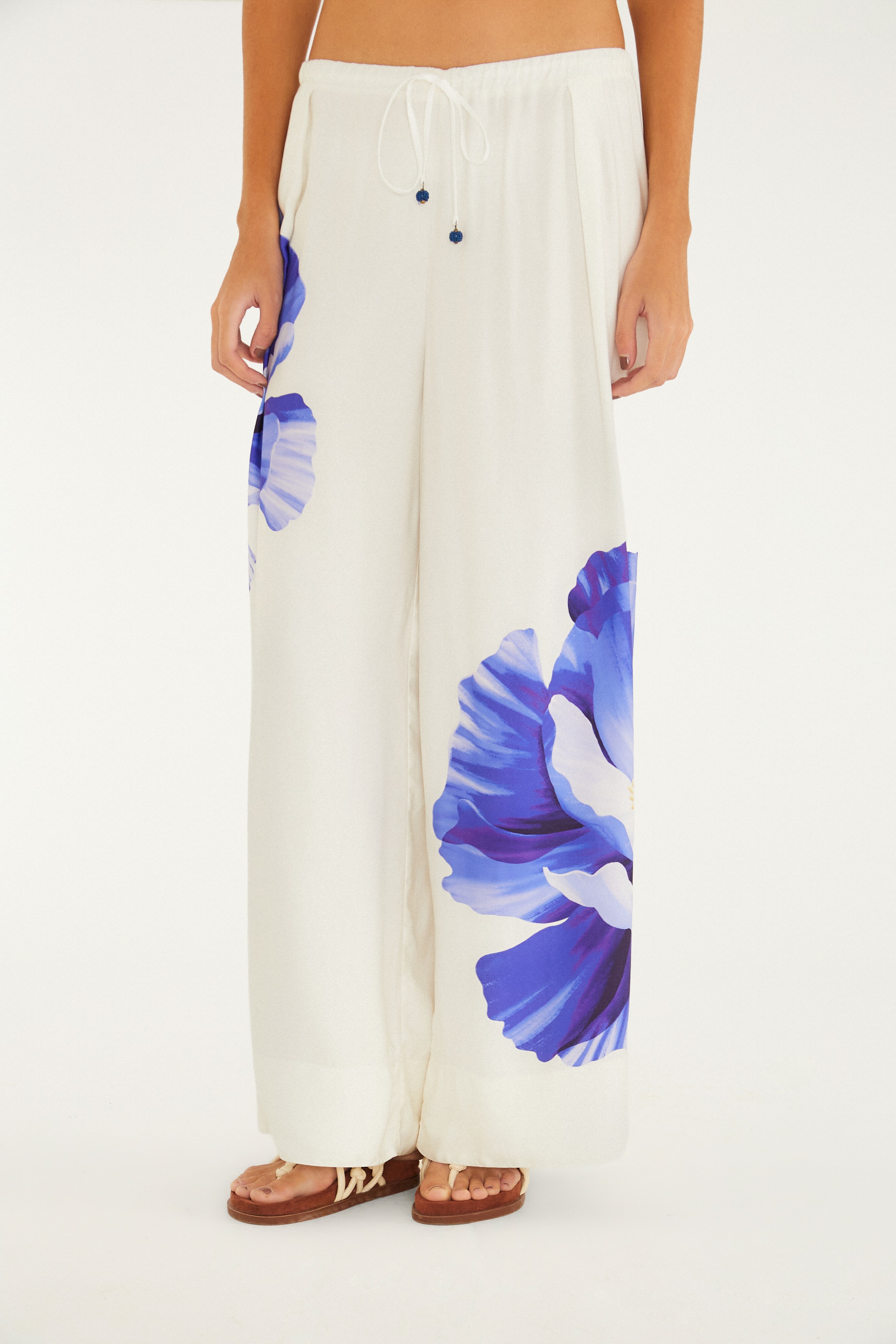 Calça Pantalona Estampada Lola