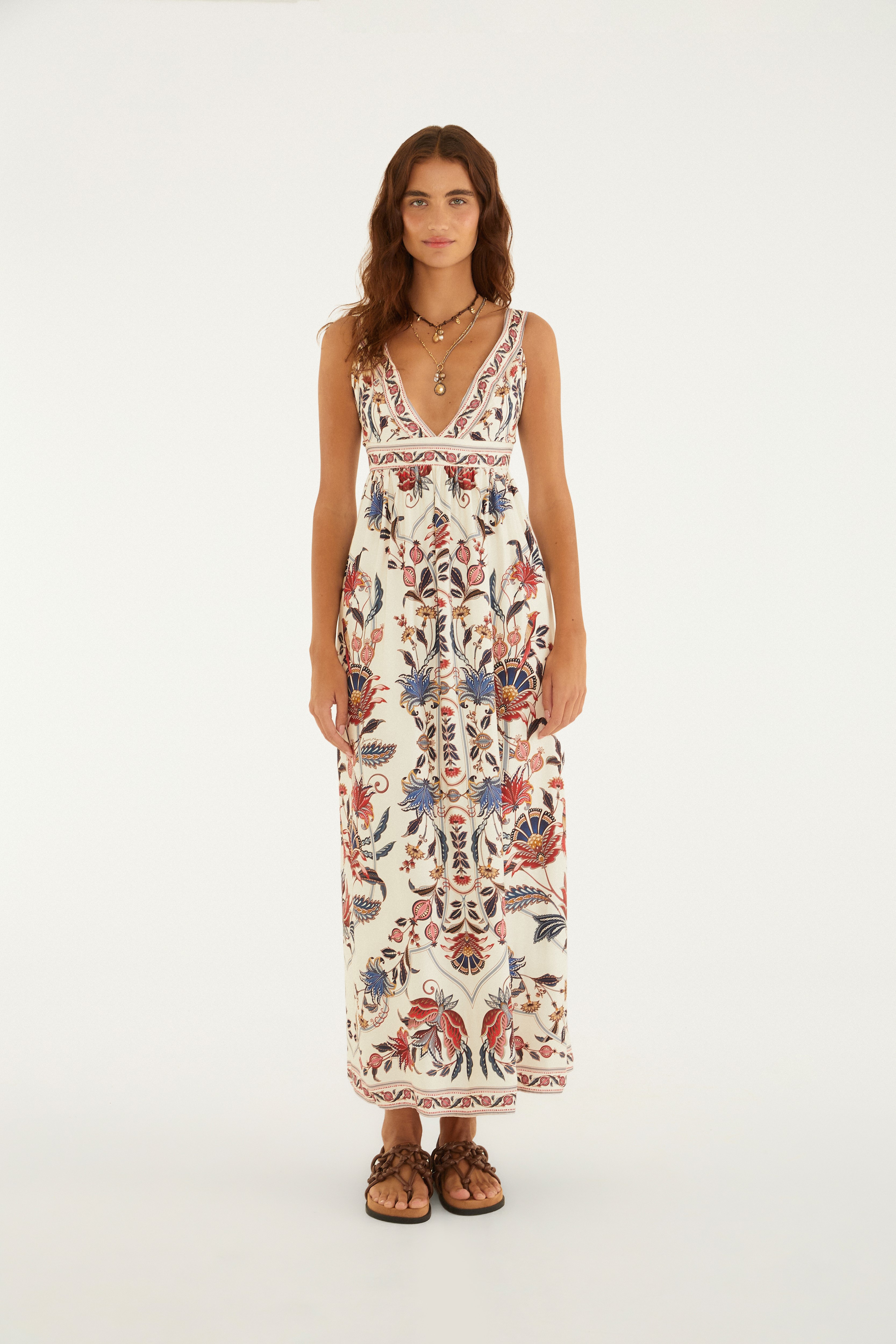 Vestido Cropped Estampado Bohoflor