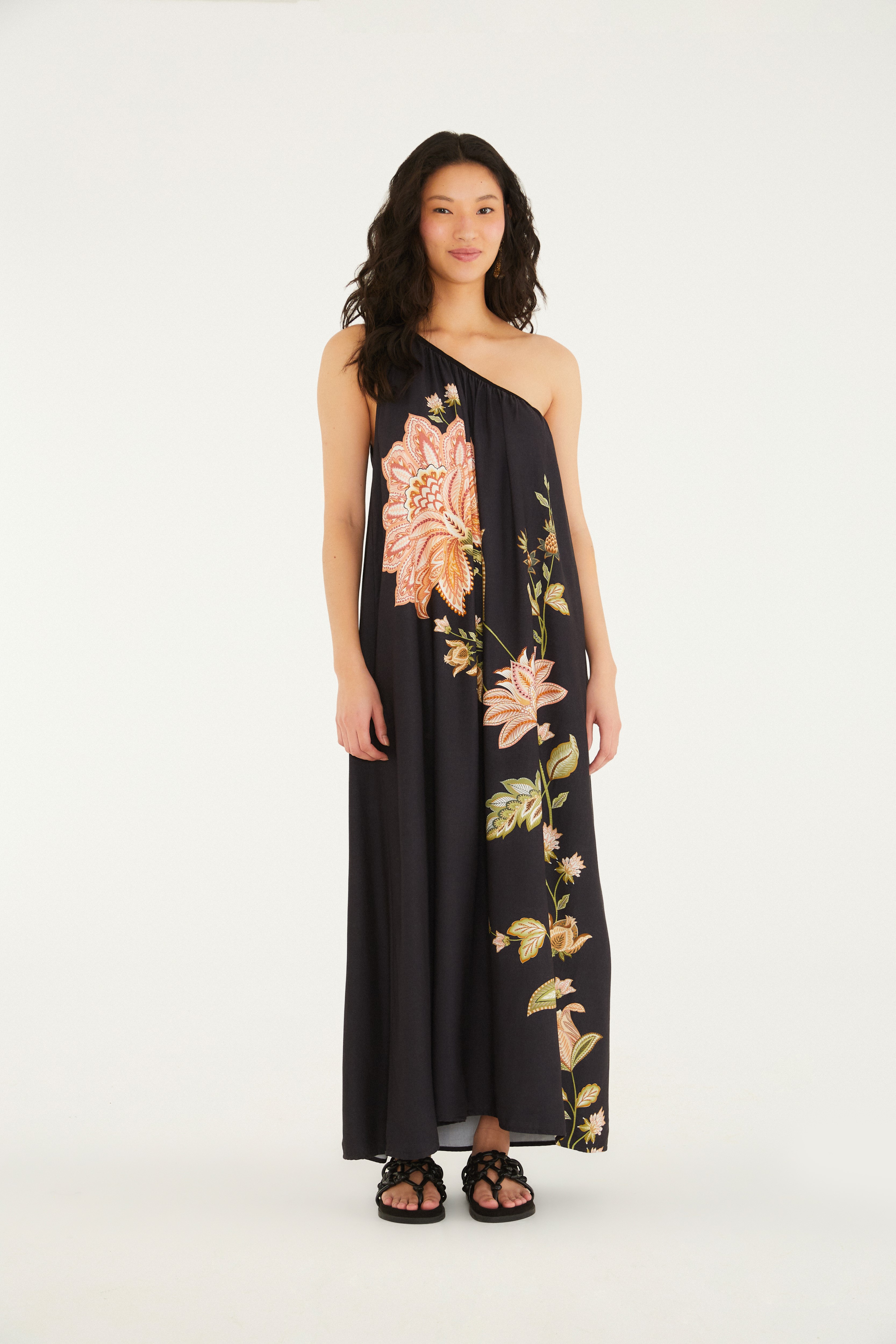 Vestido Longo Estampado Jamile