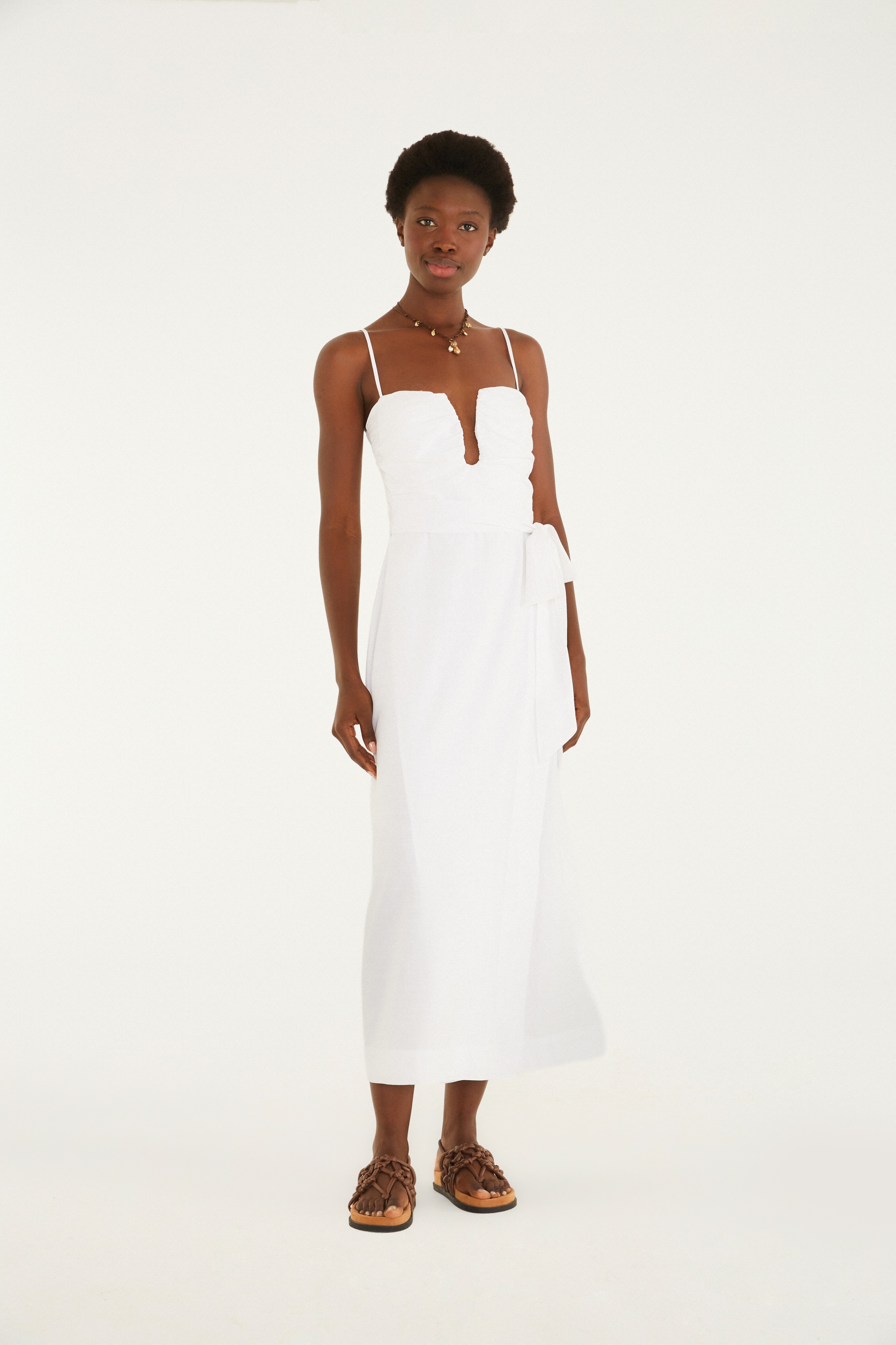 Vestido Transpasse Alcinhas