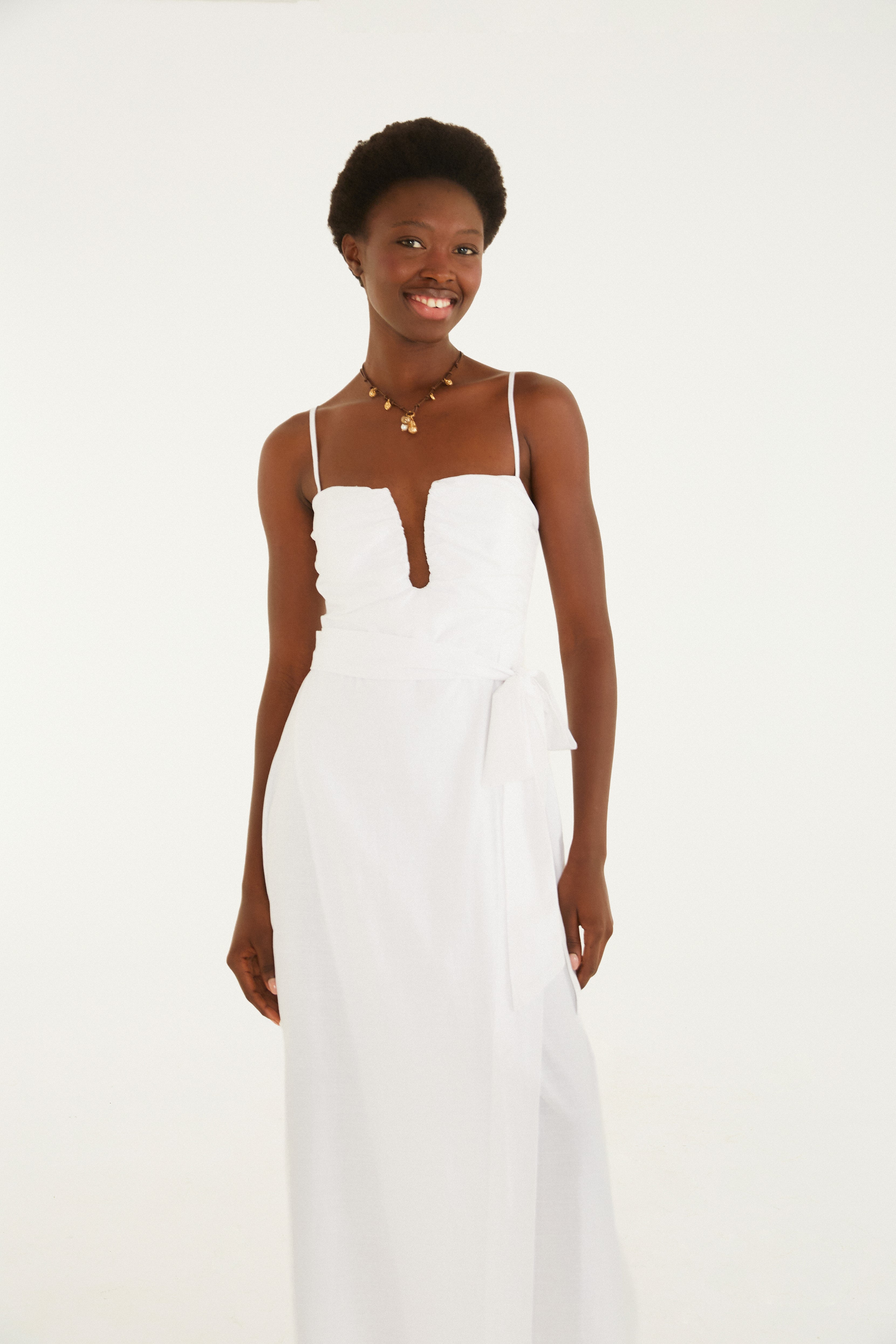 Vestido Transpasse Alcinhas