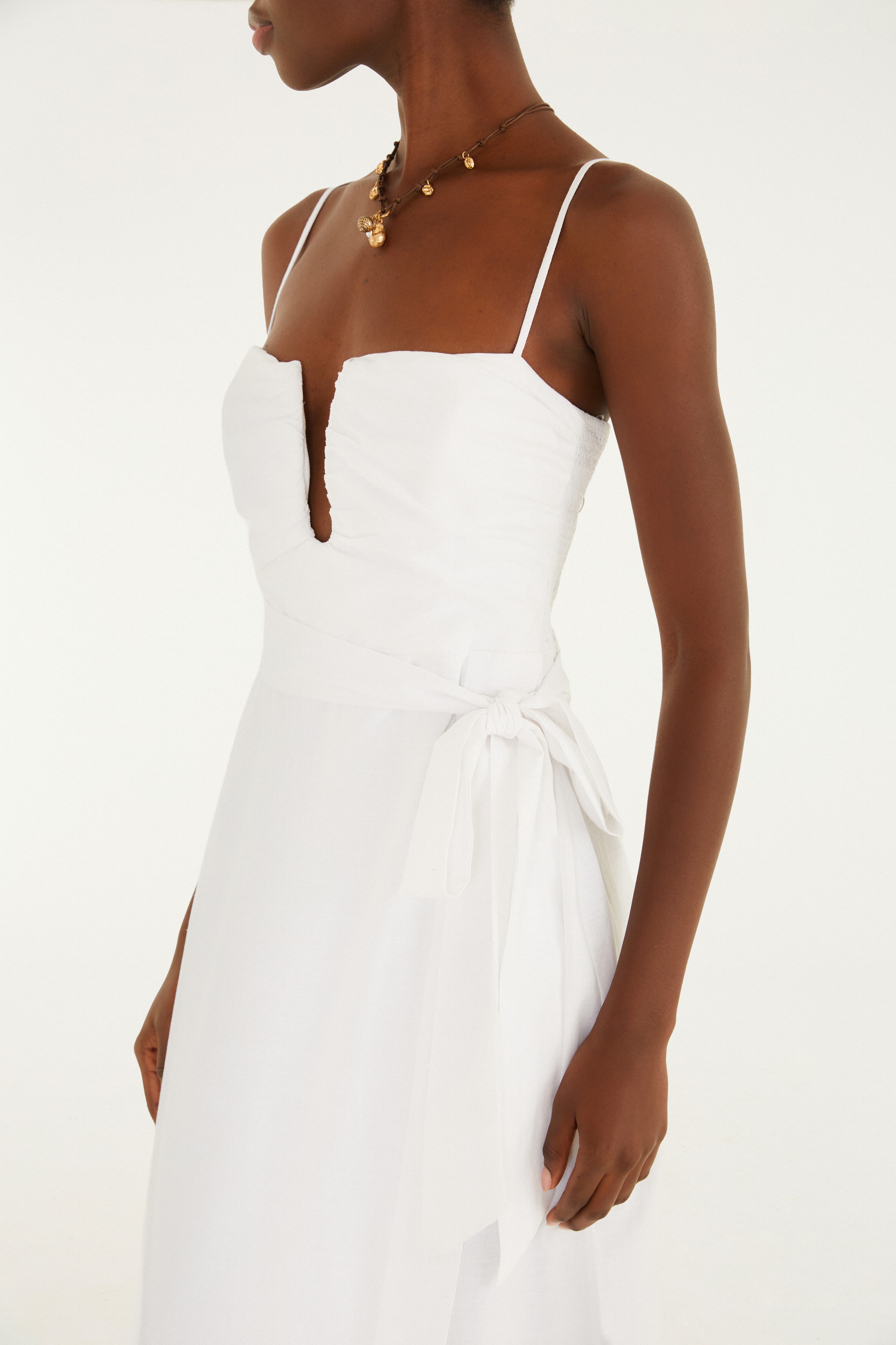 Vestido Transpasse Alcinhas