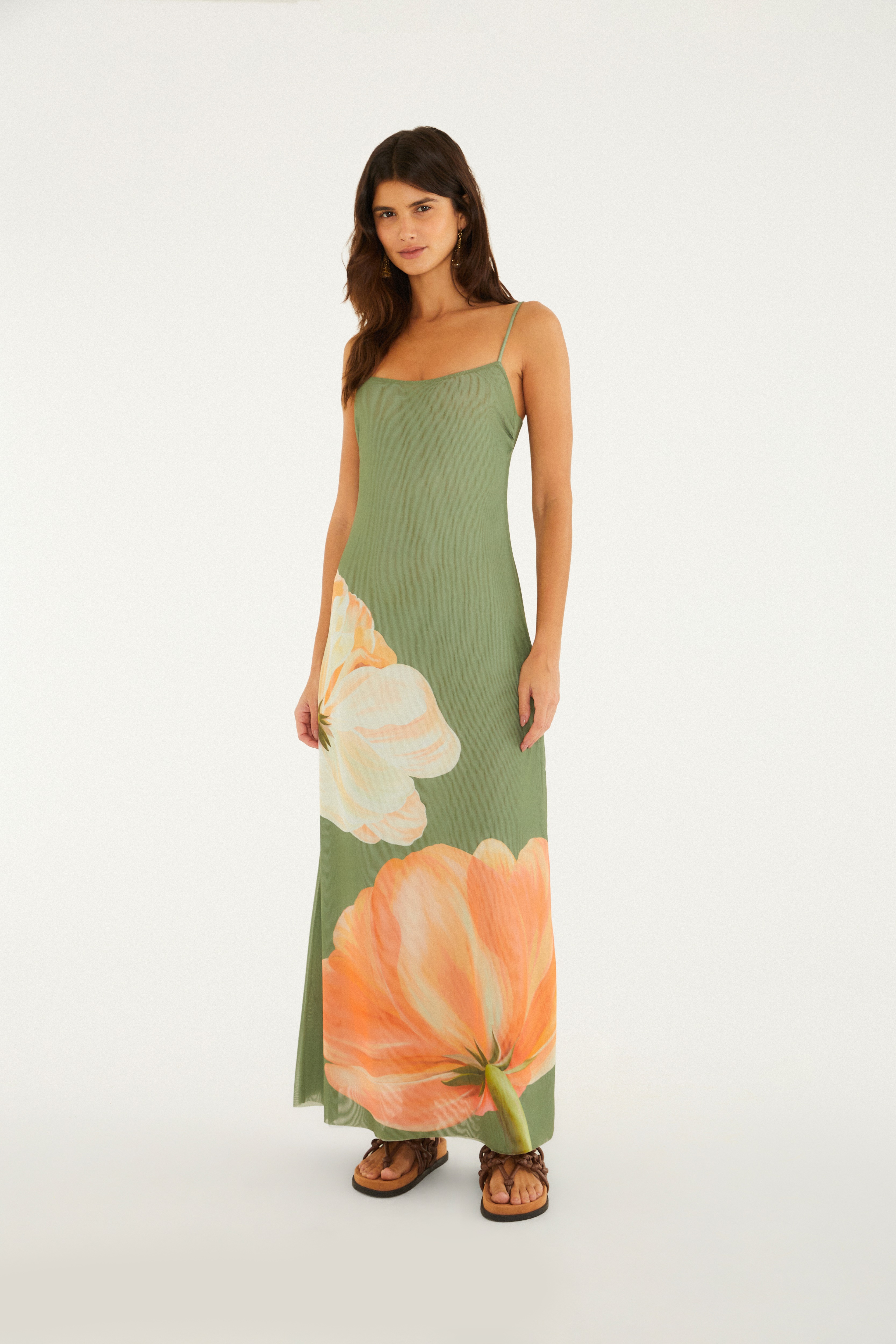 Vestido Tule Localizado Amarilis