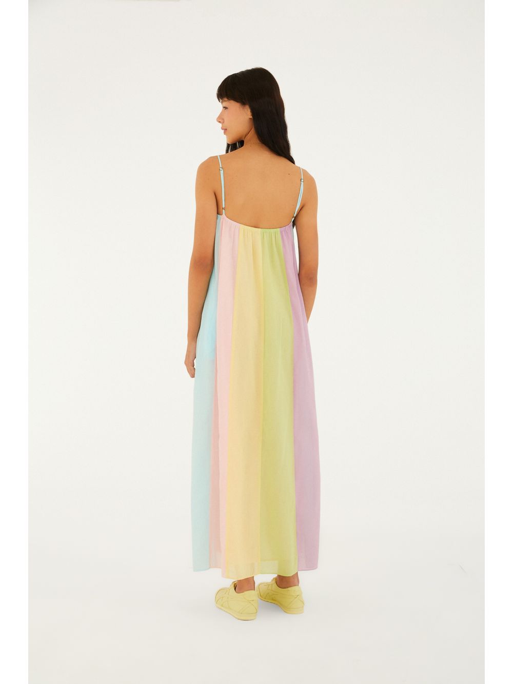 Farm — Vestido Longo Patch