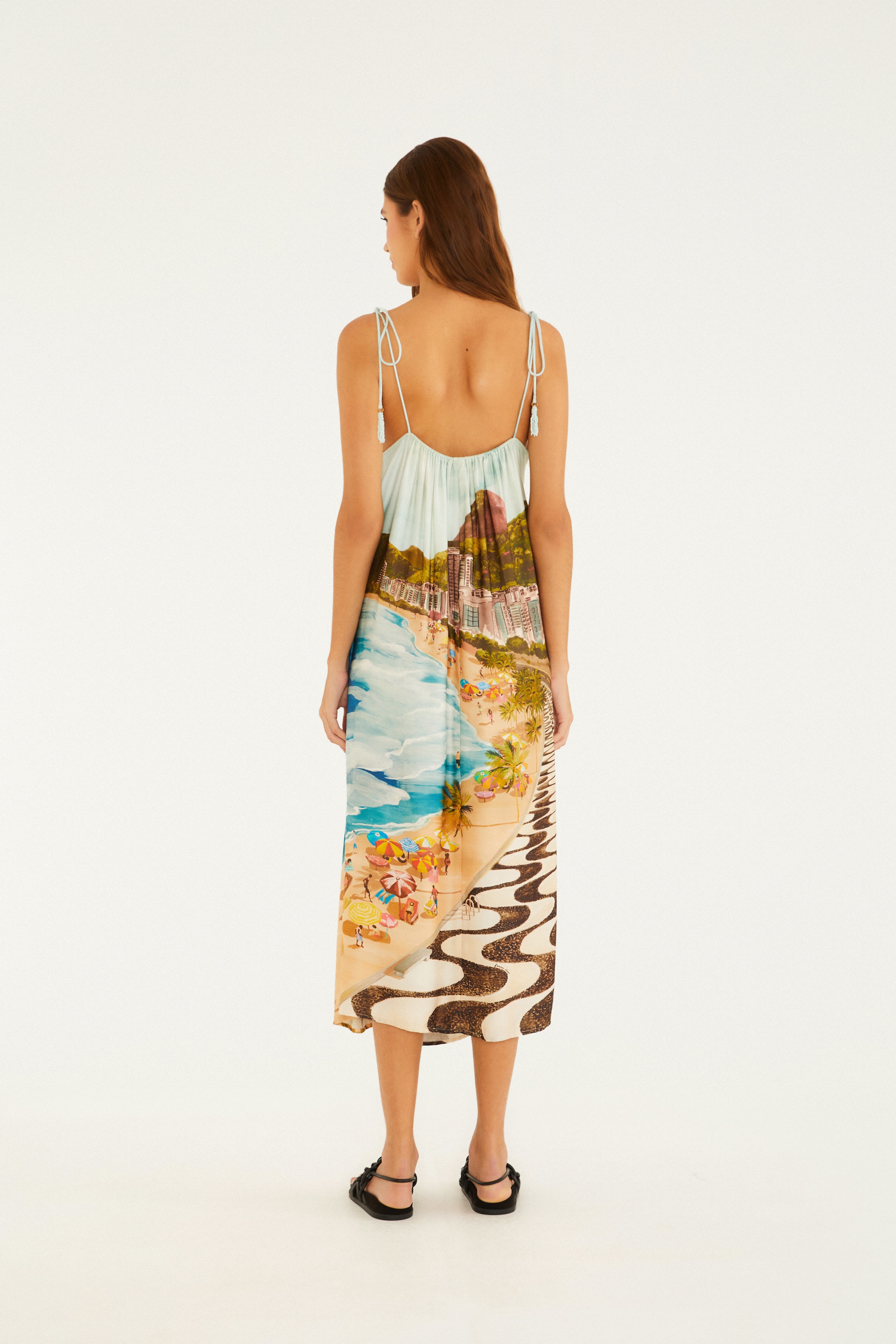 Vestido Longo Estampado Copacabana