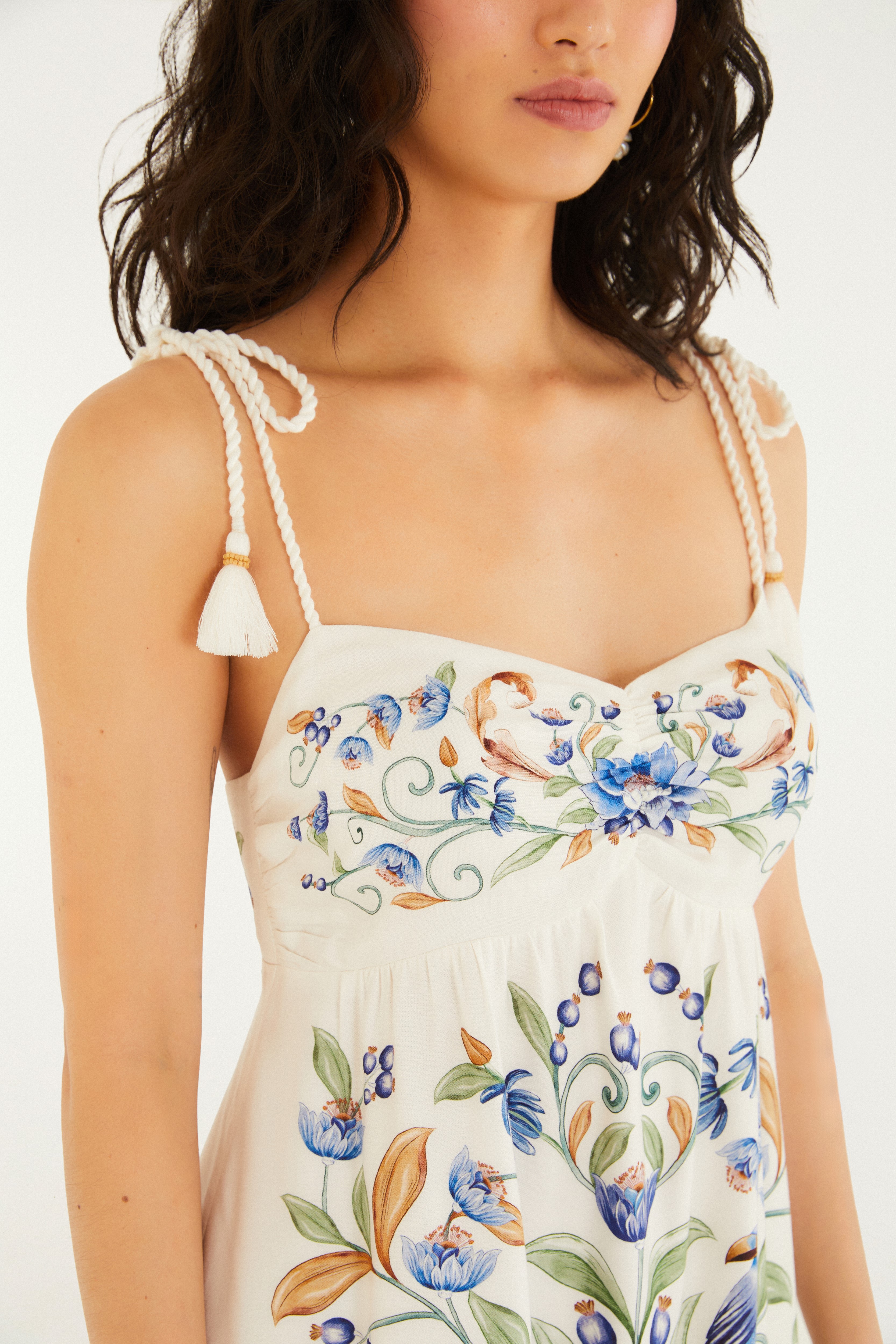Vestido Alça Estampado Elsa