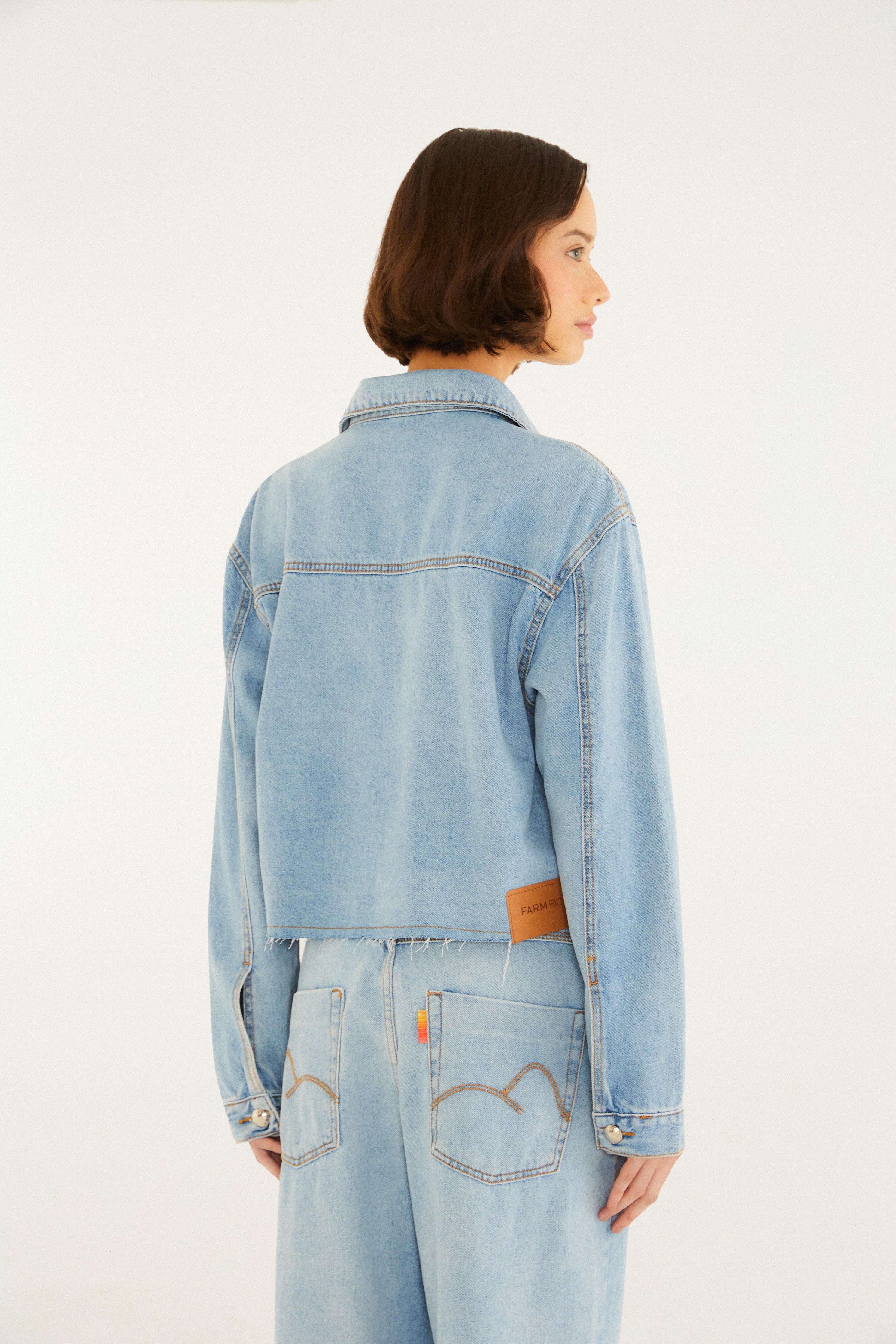 Jaqueta Jeans Cropped