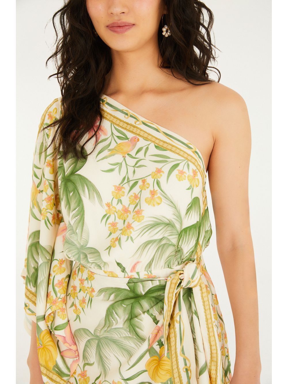 Farm — Vestido Curto Estampado Capri