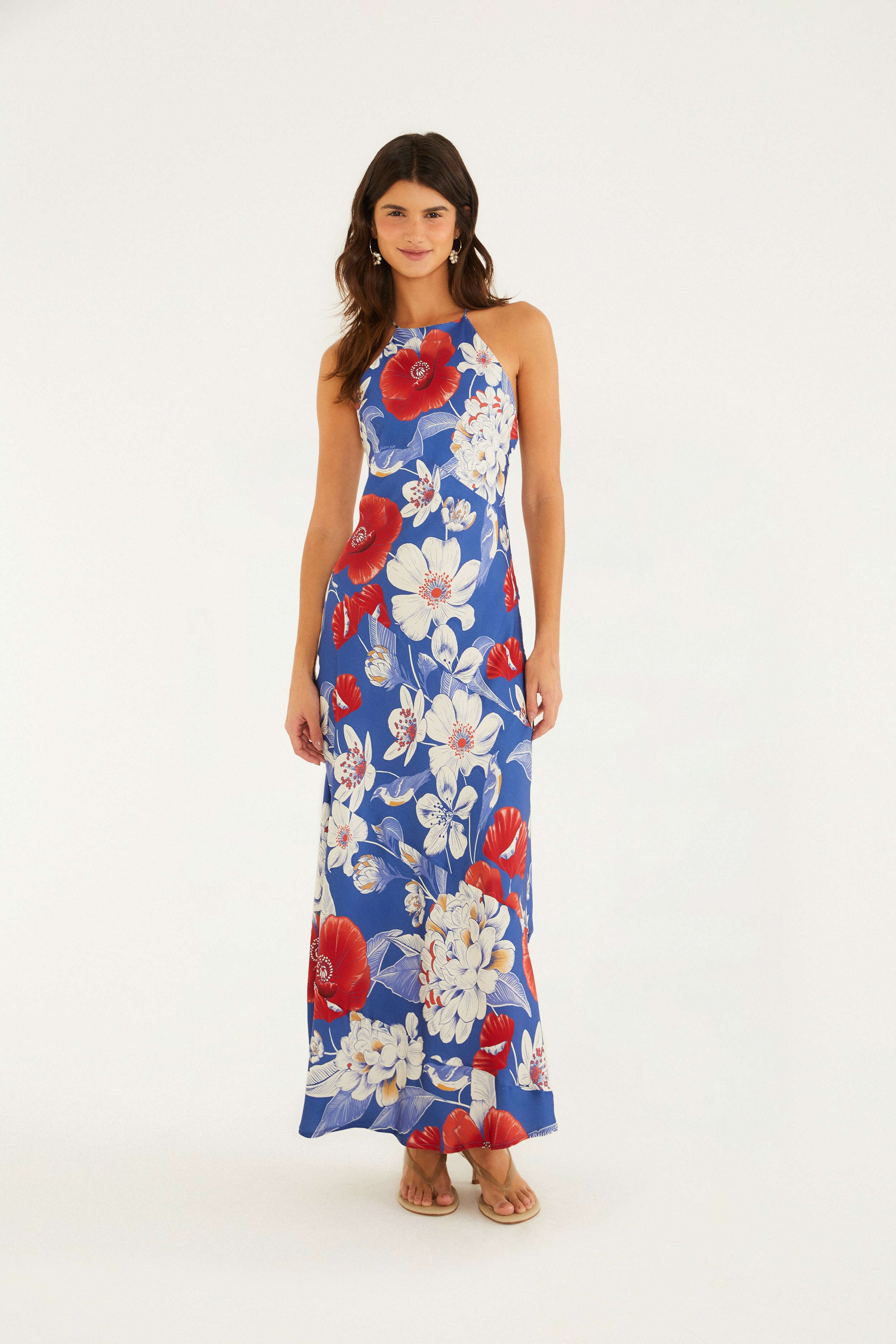 Vestido Cropped Estampado Floral Vera