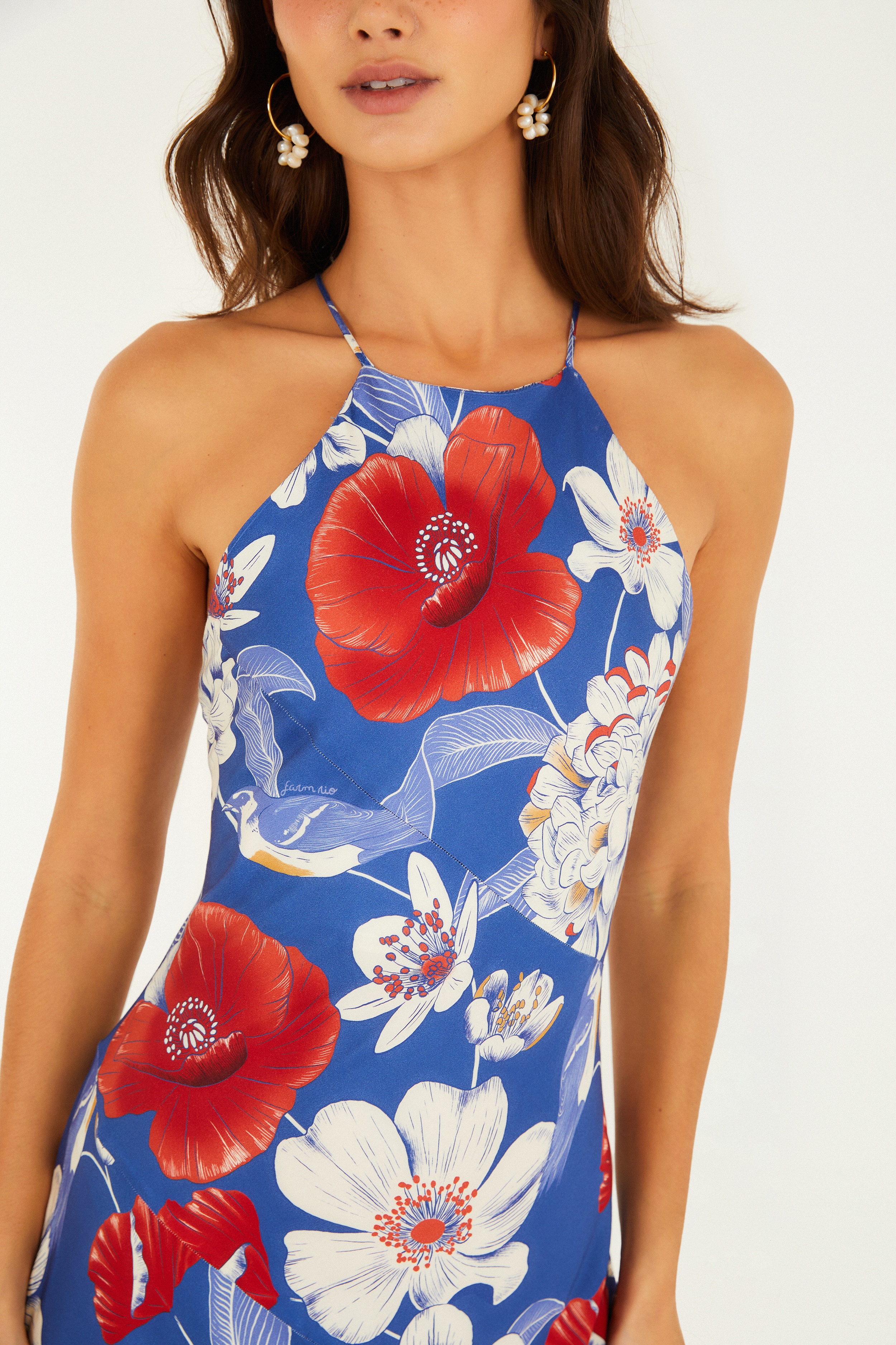 Vestido Cropped Estampado Floral Vera