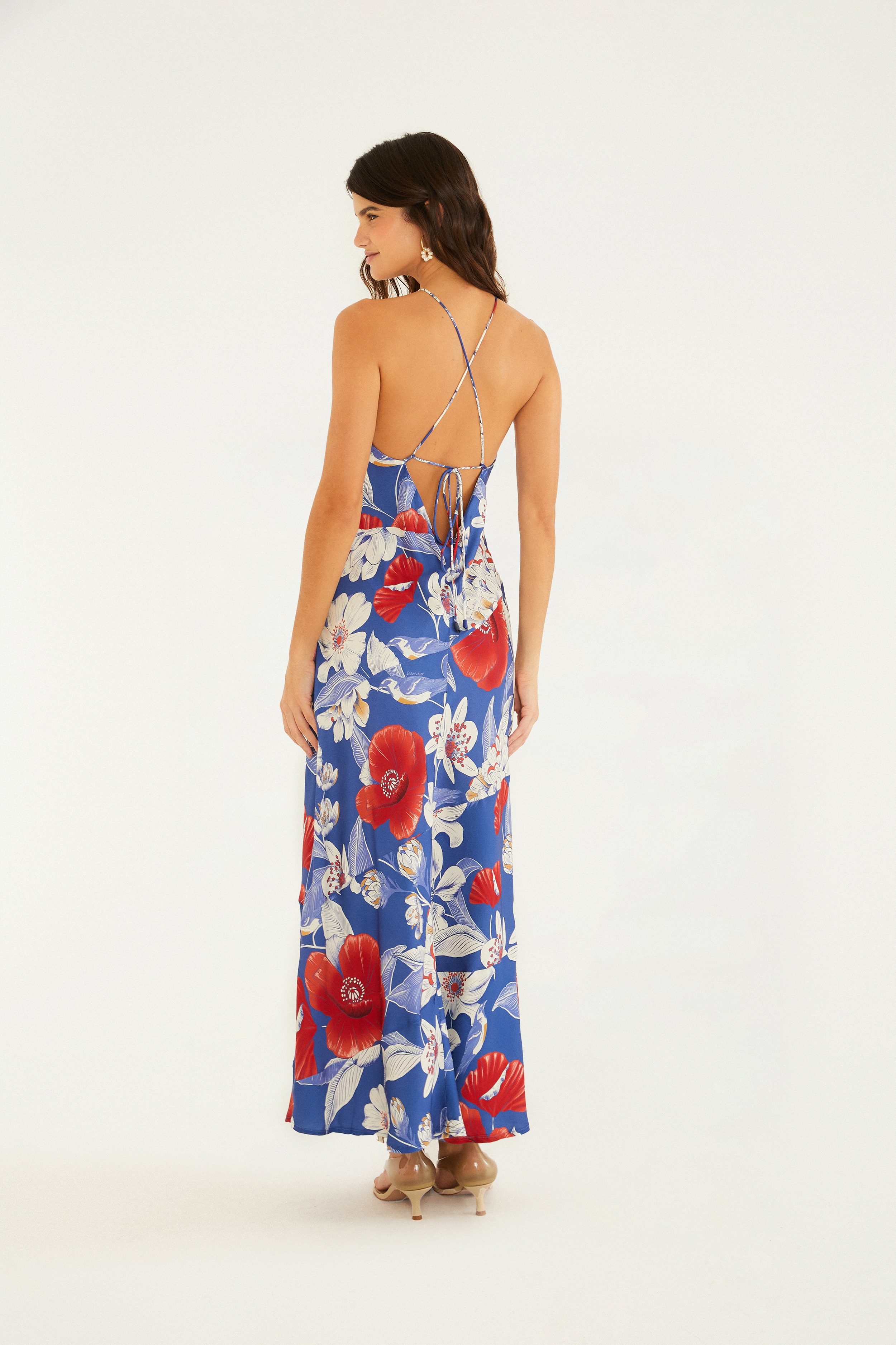 Vestido Cropped Estampado Floral Vera