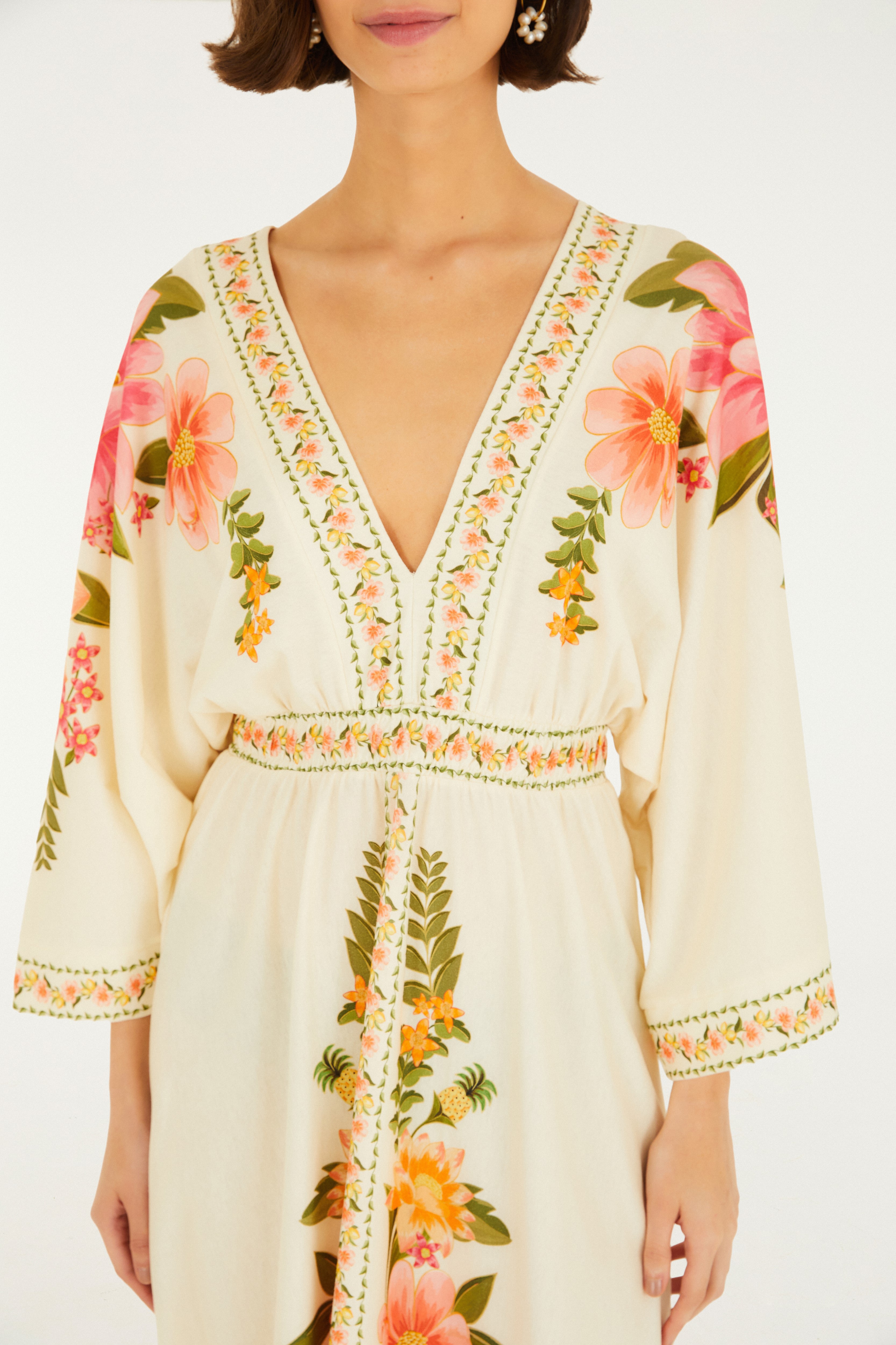 Vestido Cropped Estampado Carolina