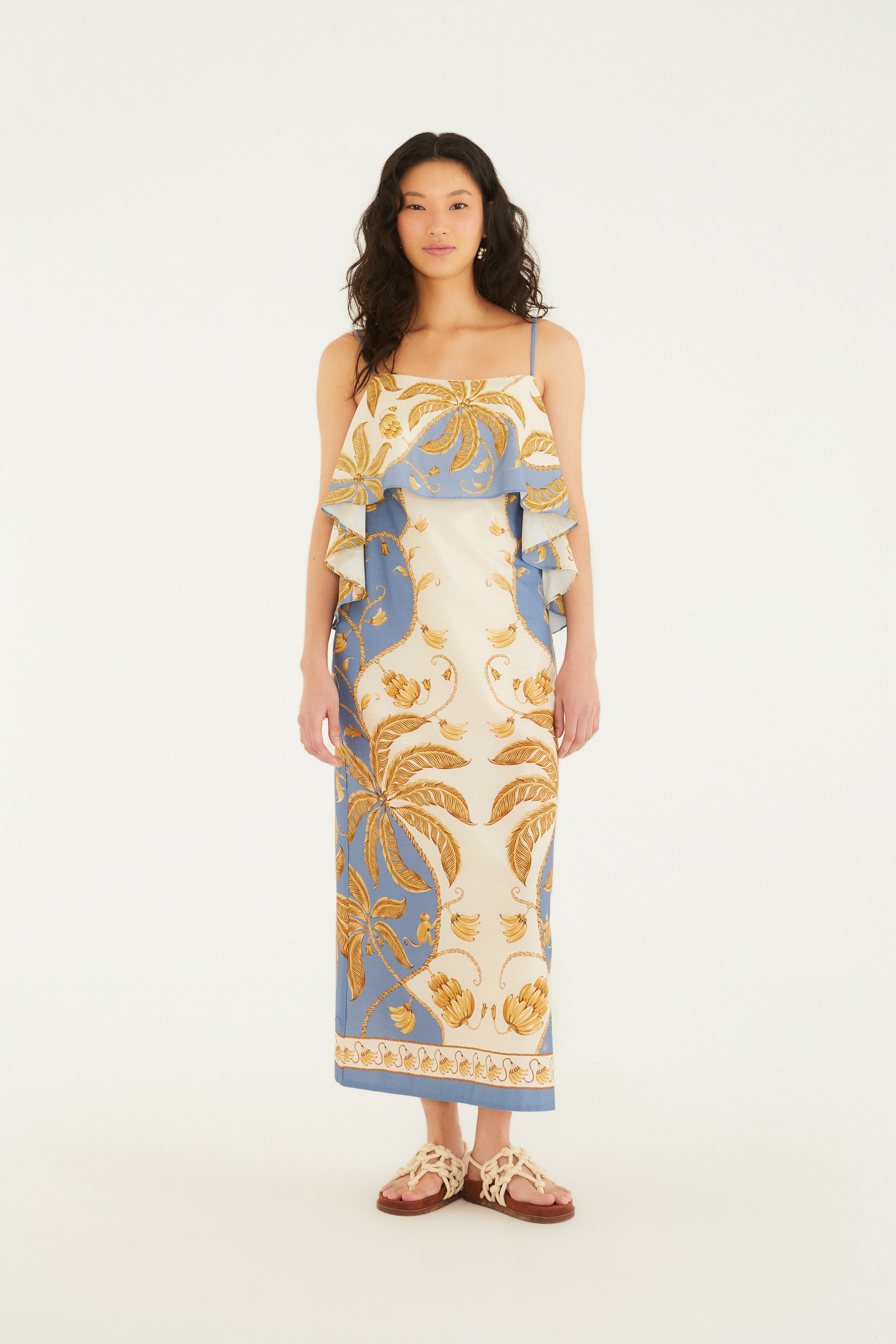 Vestido Estampado Ourinho Tropical