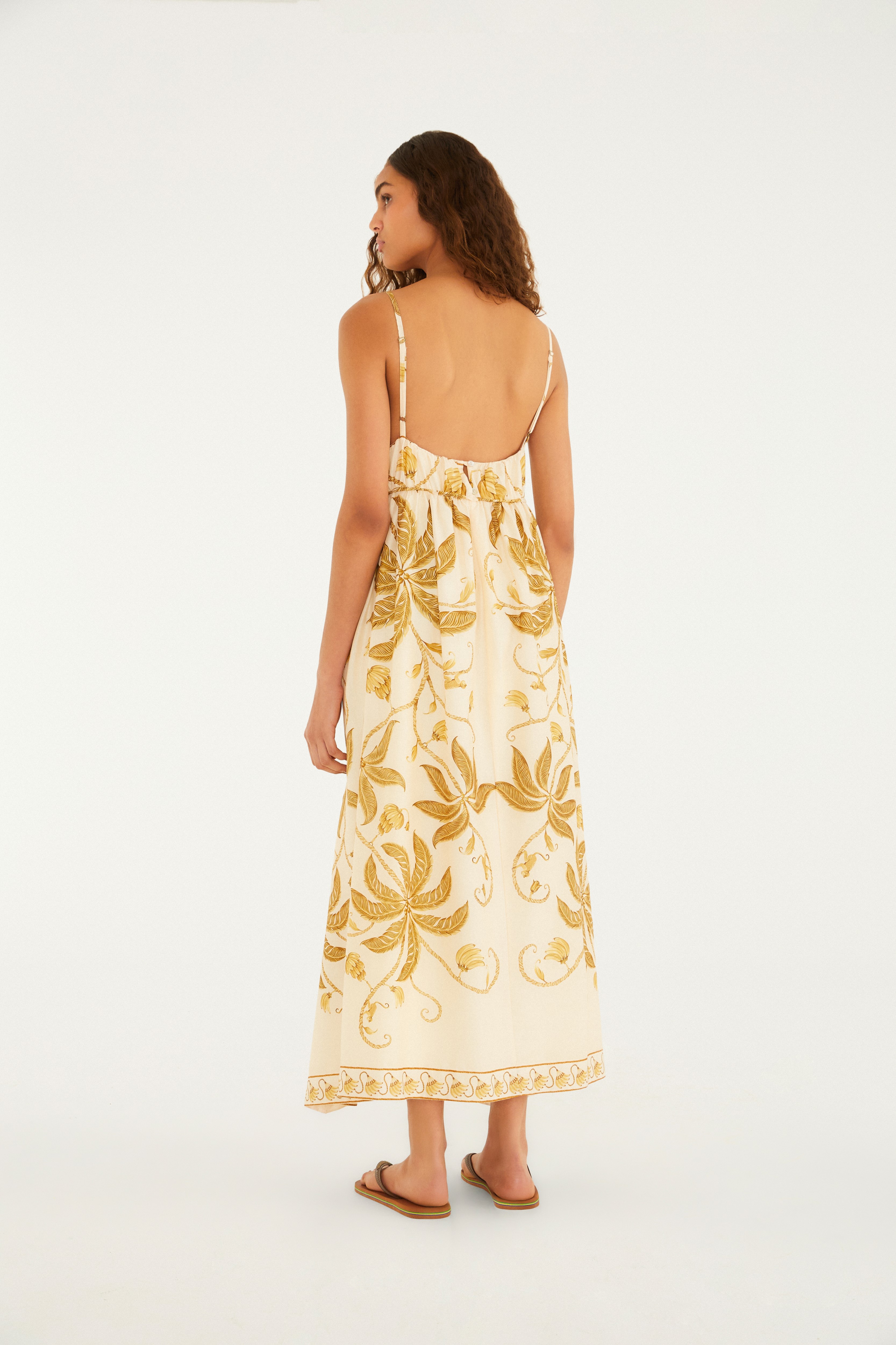 Vestido Cropped Estampado Ourinho Tropical