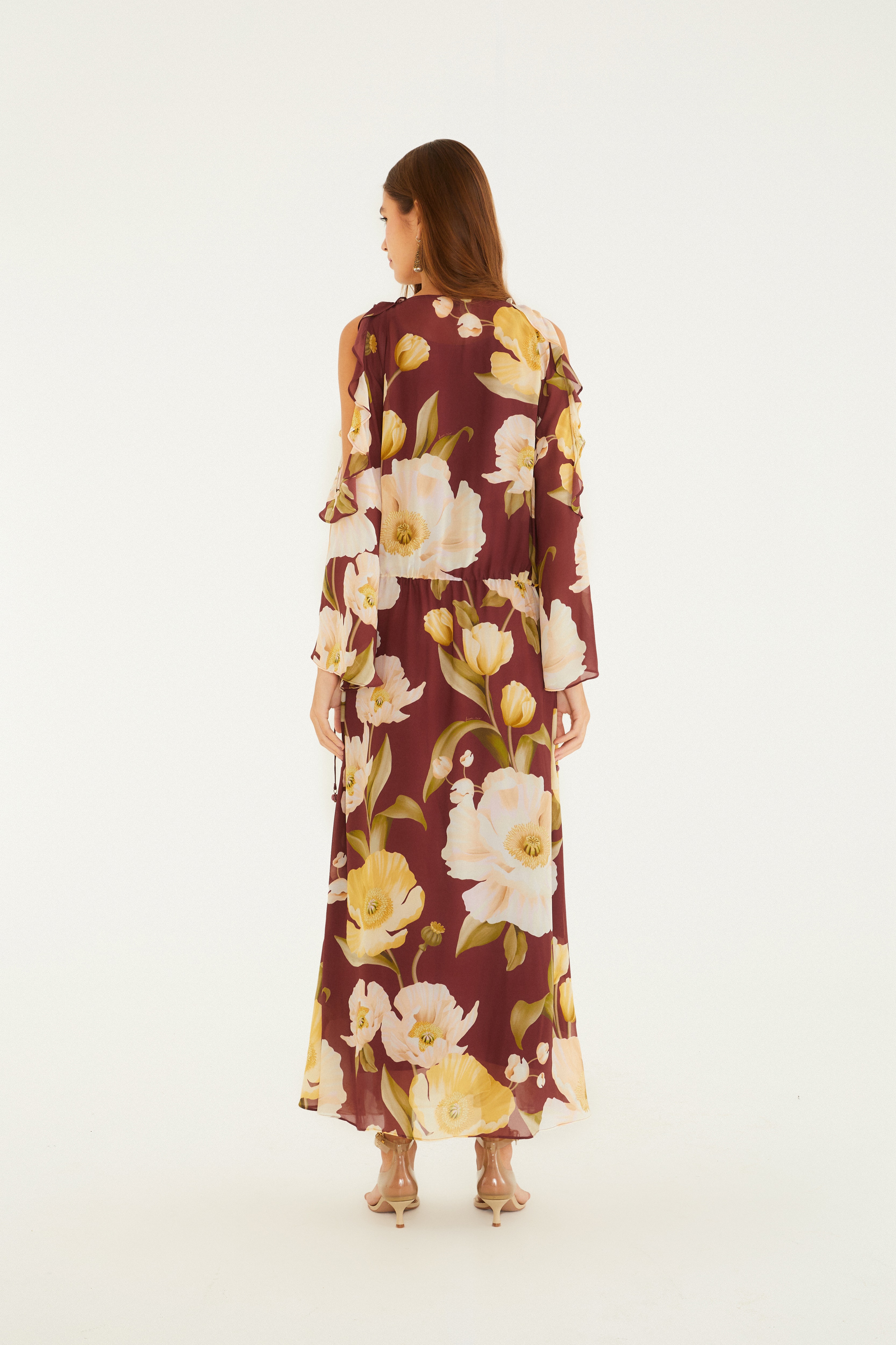 Vestido Mangas Estampado Floral Lola